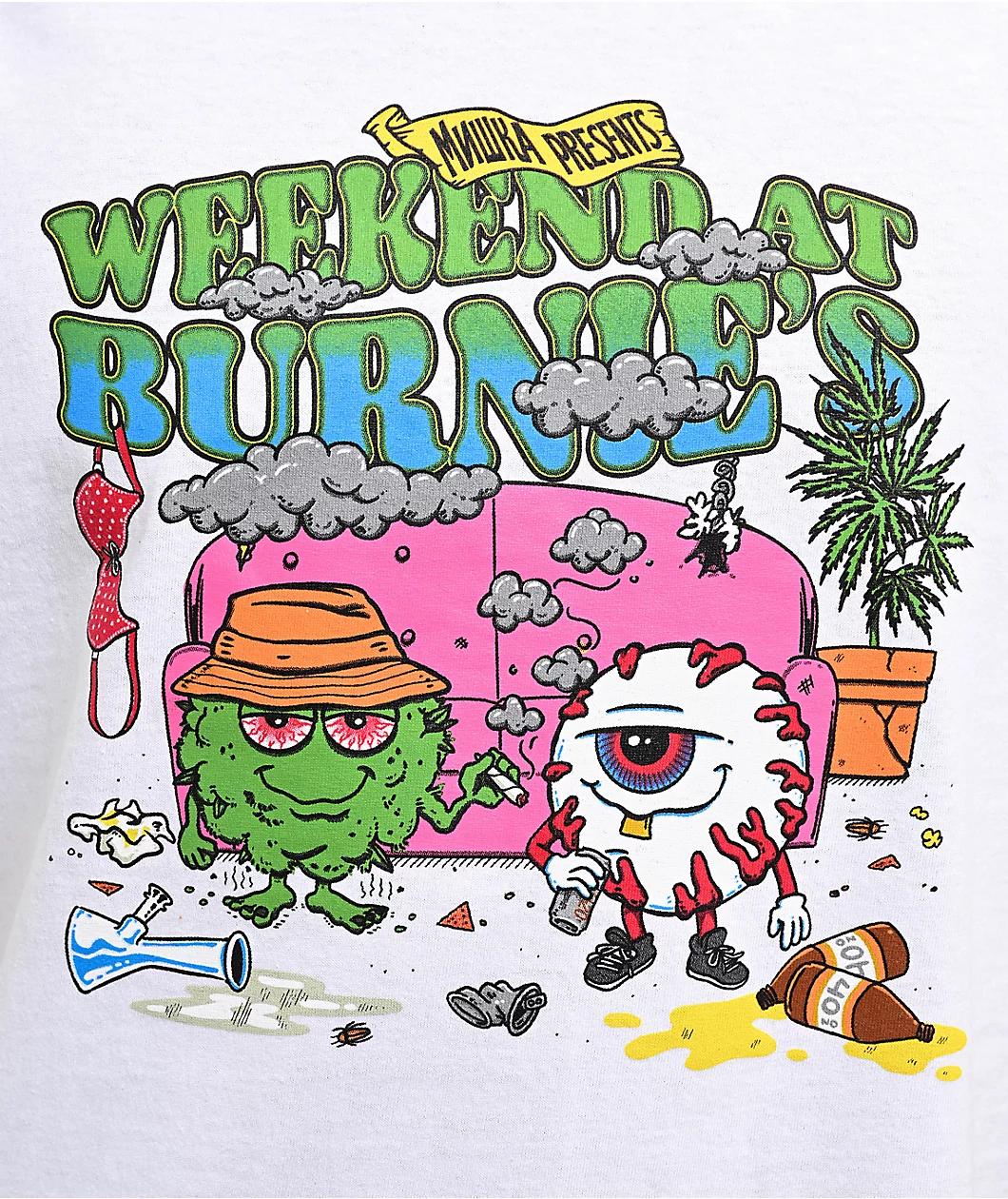 The High & Mighty x Mishka Weekend At Burnies White T-Shirt Product Image