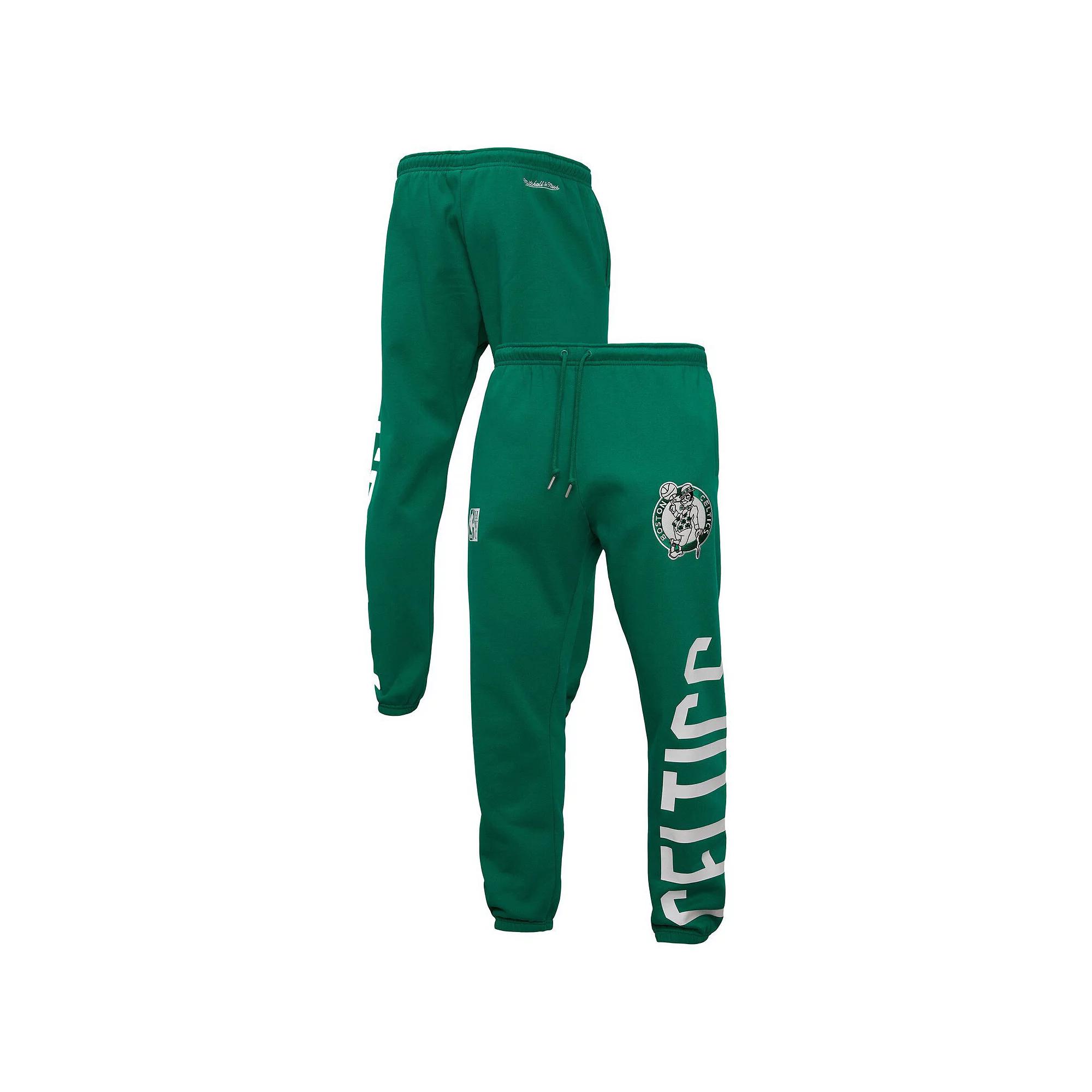 Men's Mitchell & Ness Kelly Green Boston Celtics Hardwood Classics Team Origins Pants, Size: Medium Product Image