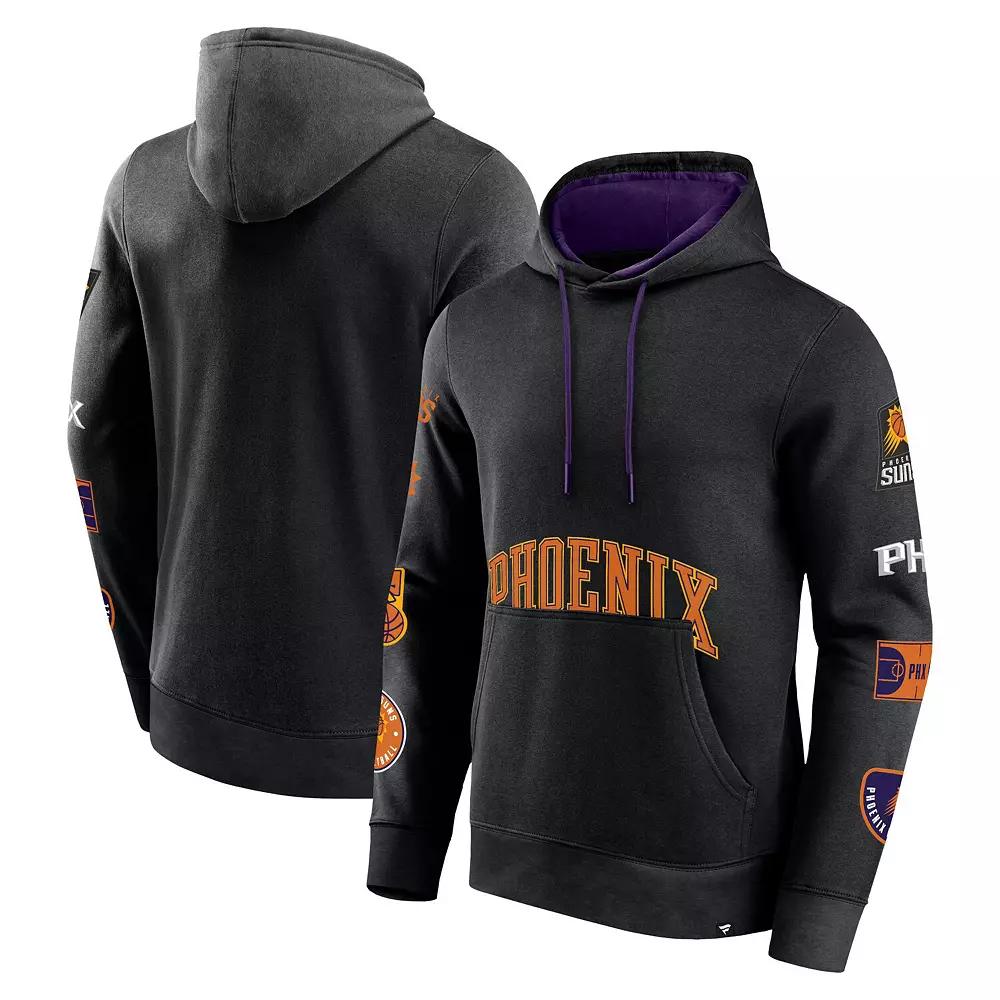 Men's Fanatics Black Phoenix Suns Home Court Pullover Hoodie, Size: Medium, Phx Black Product Image