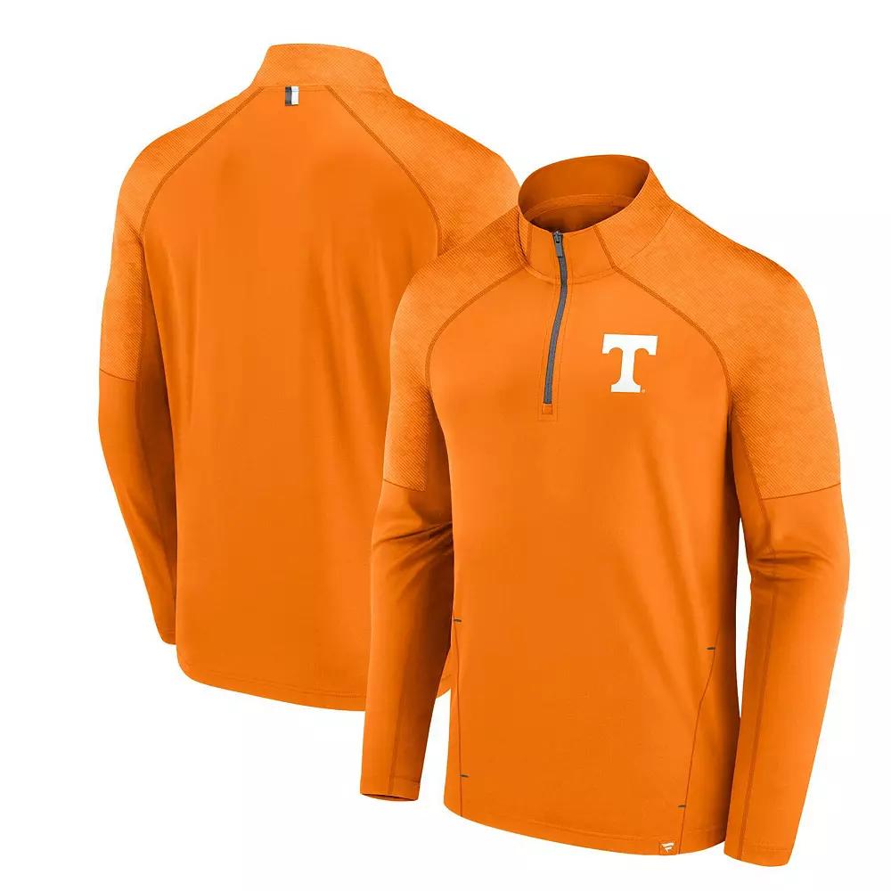 Men's Fanatics Tennessee Orange Tennessee Volunteers Tonal Camo Quarter-Zip Raglan Top, Size: Large Product Image