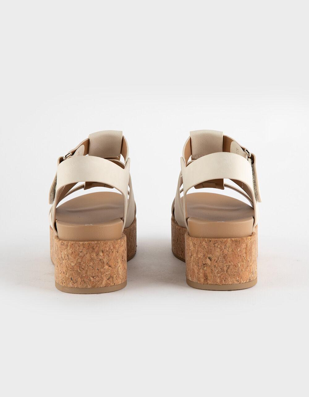 SODA Amenda Womens Fisherman Sandals - BEIGE Product Image