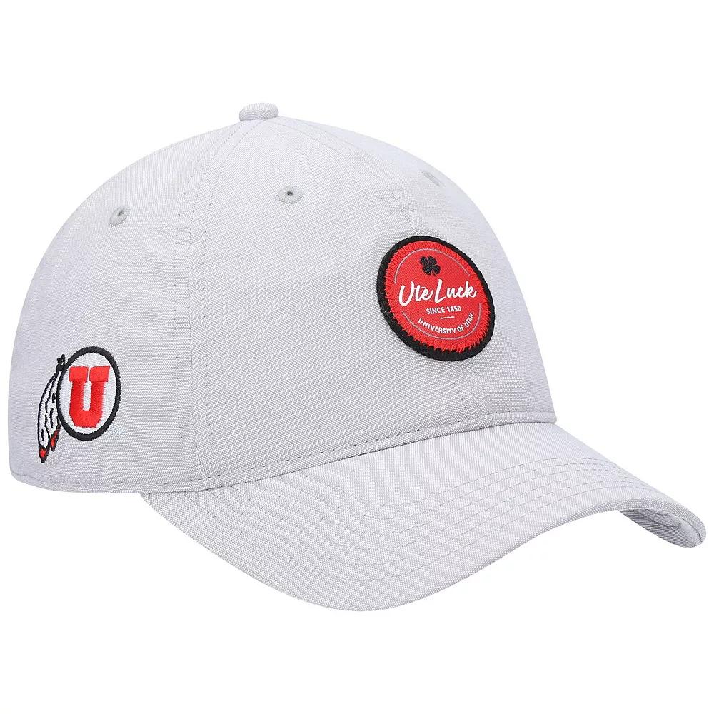 Men's Gray Utah Utes Oxford Circle Adjustable Hat, Ute Grey Product Image