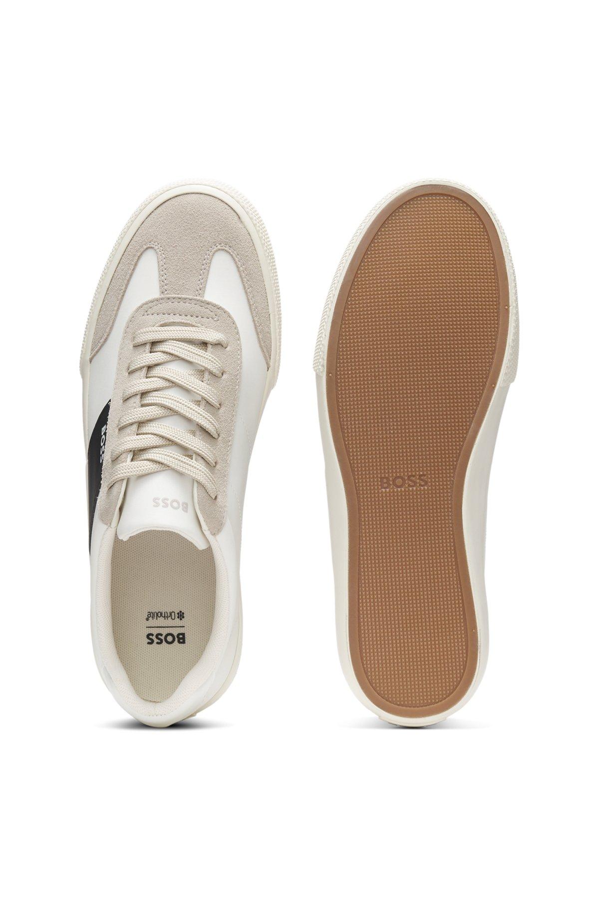 Low-top trainers with suede trims Product Image