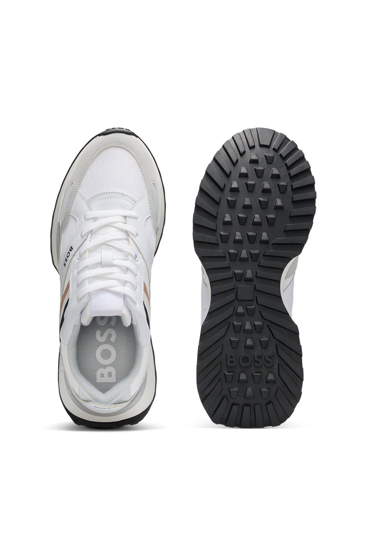 BOSS - Running-style trainers with EVA-rubber outsole - White Product Image