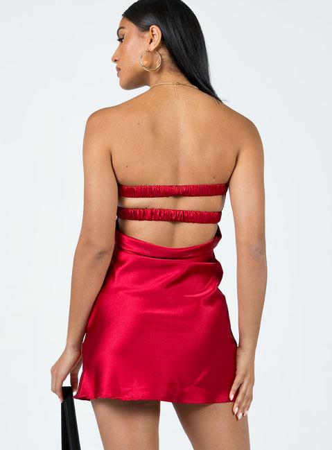 Shellie Mini Dress Red Product Image