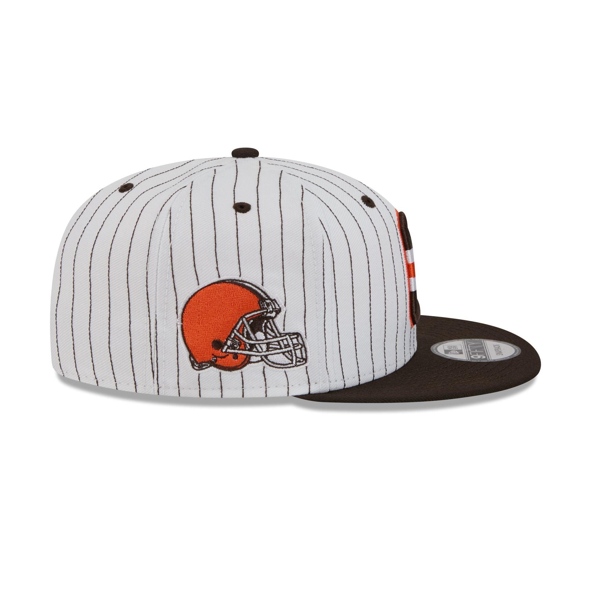 Cleveland Browns Deceptor Pinstripe 9FIFTY Snapback Hat Male Product Image