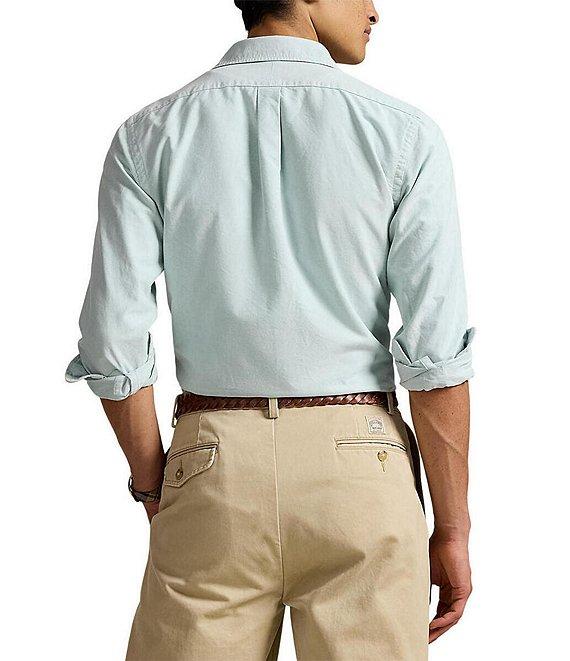 Polo Ralph Lauren Big & Tall Solid Oxford Long Sleeve Woven Shirt Product Image