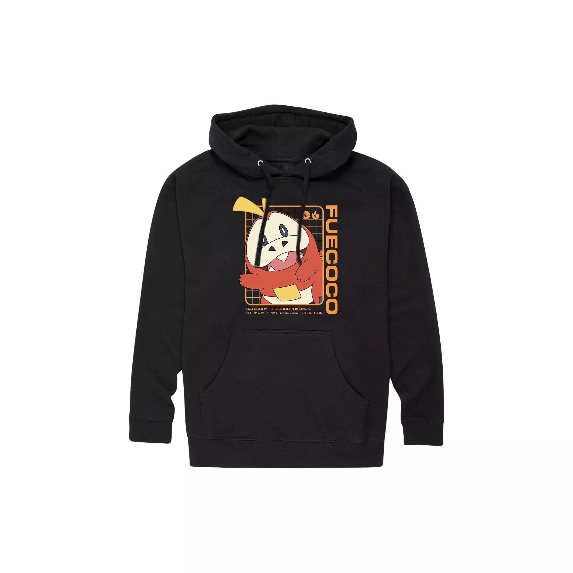 Men's Pokemon Fuecoco Stats Graphic Hoodie,  Product Image