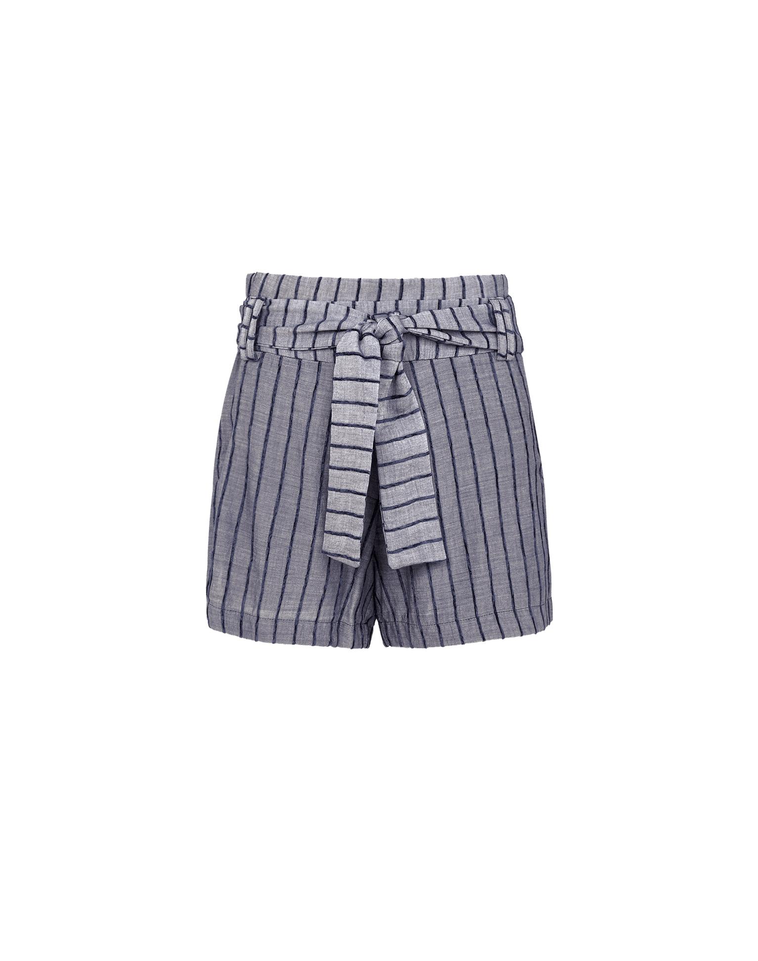 Mara Shorts - Sailboat Pinstripe Product Image