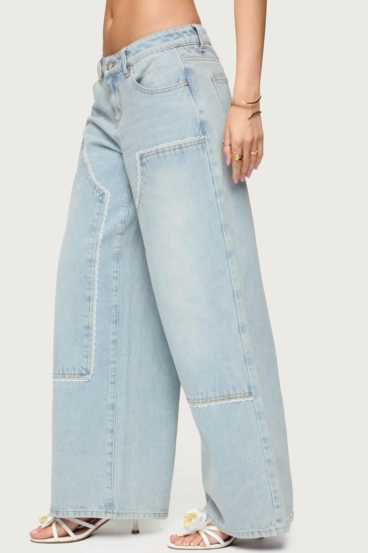 Teela Lacey Low Rise Baggy Carpenter Jeans Product Image