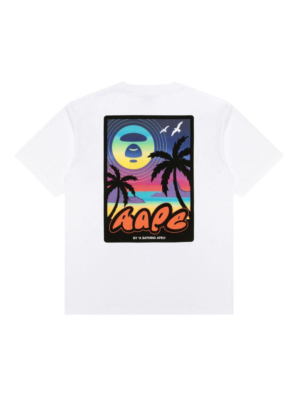 Sunset-print T-shirt Product Image