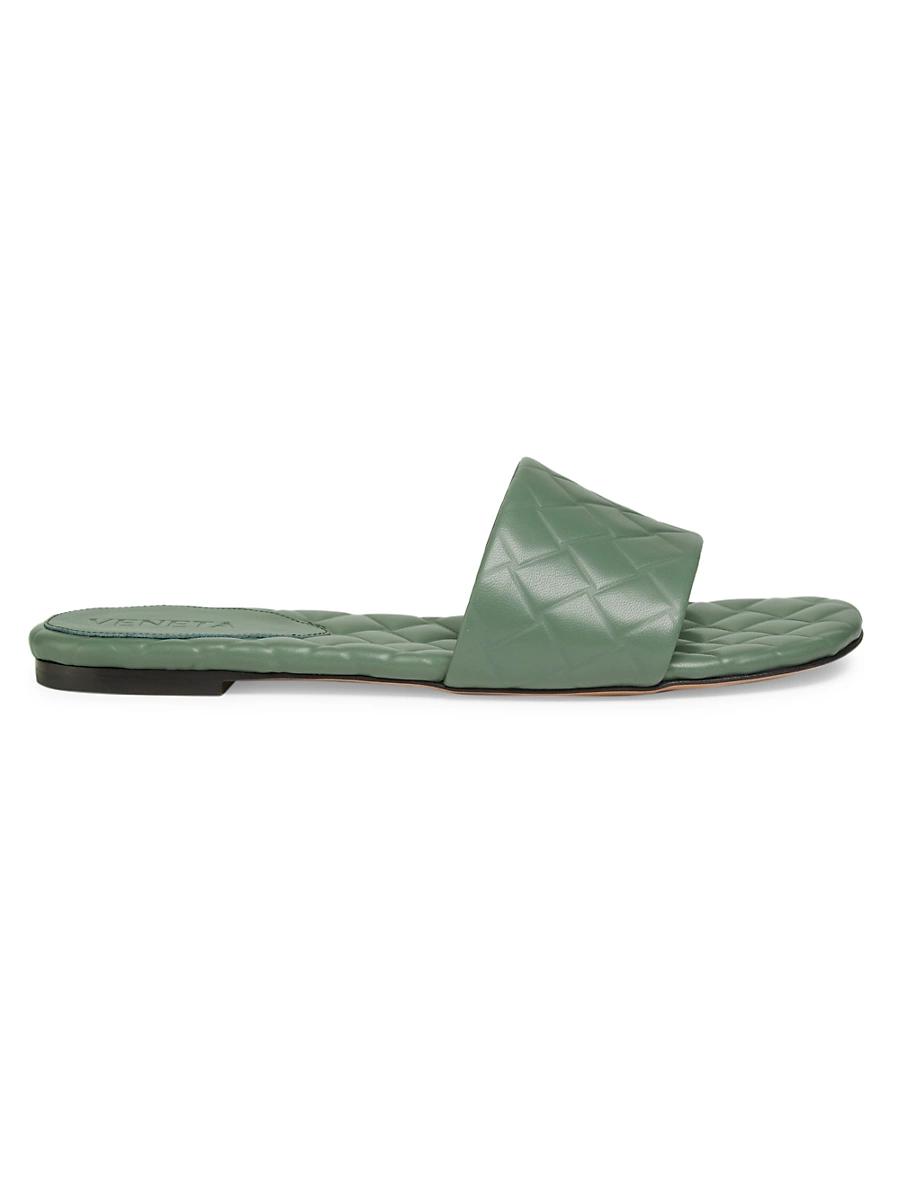 Bottega Veneta Womens Amy Flat Mule Sandals Product Image