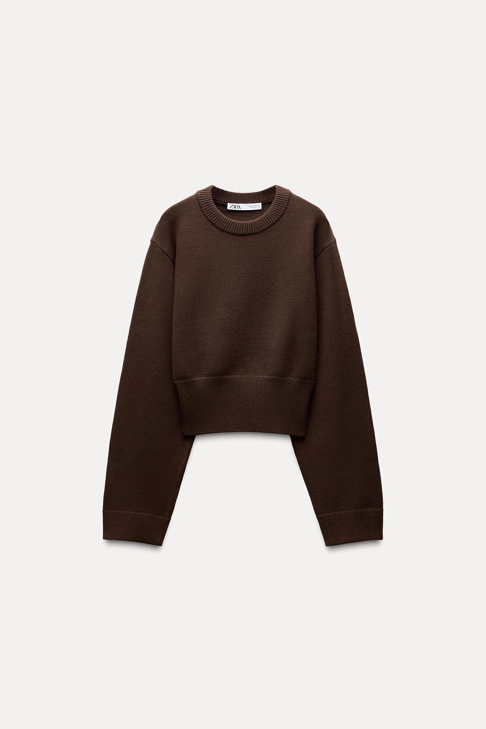BASIC KNIT WIDE SLEEVE SWEATER Product Image