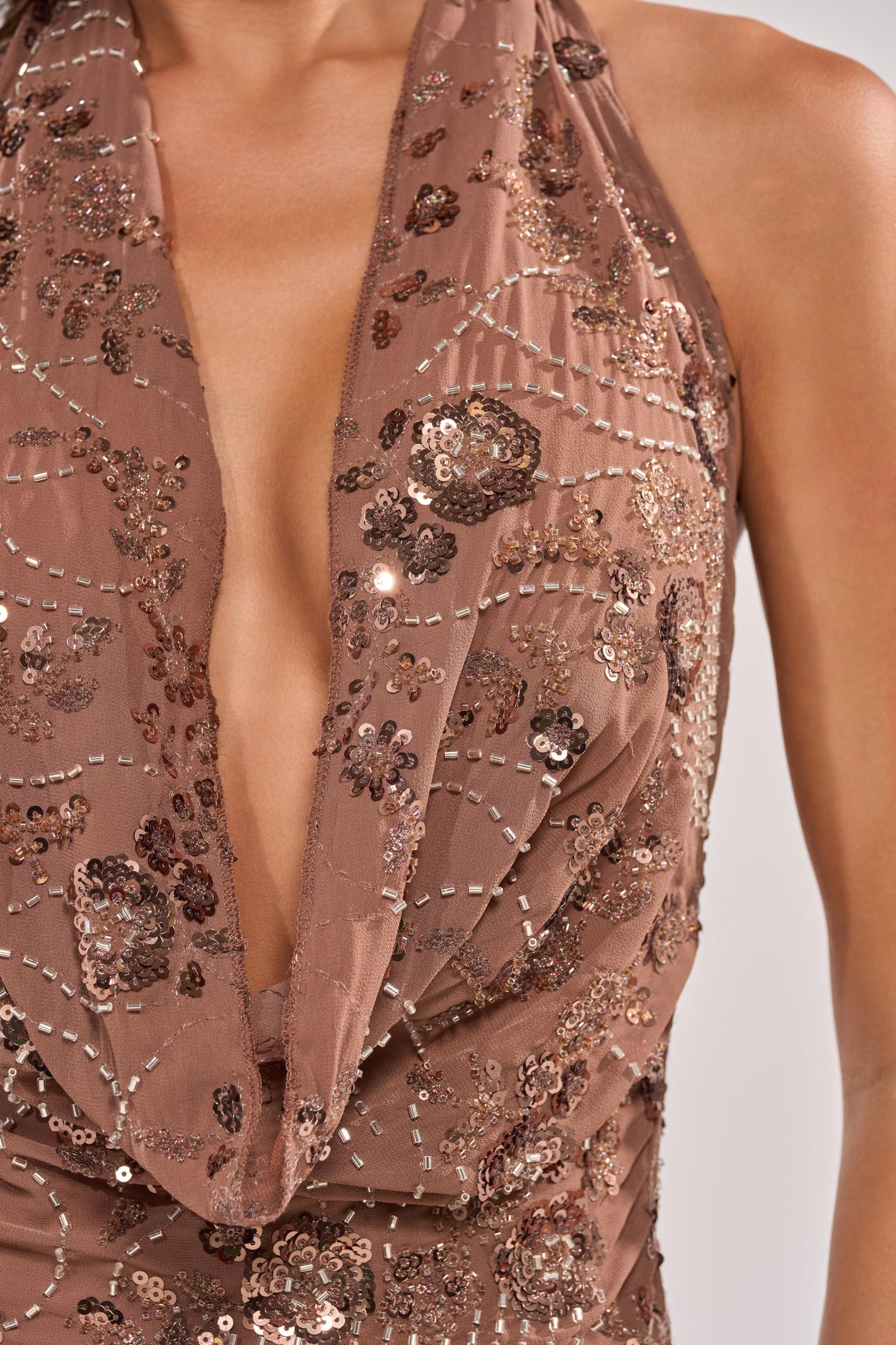 LOVE LETTERS EMBELLISHED MAXI DRESS Product Image