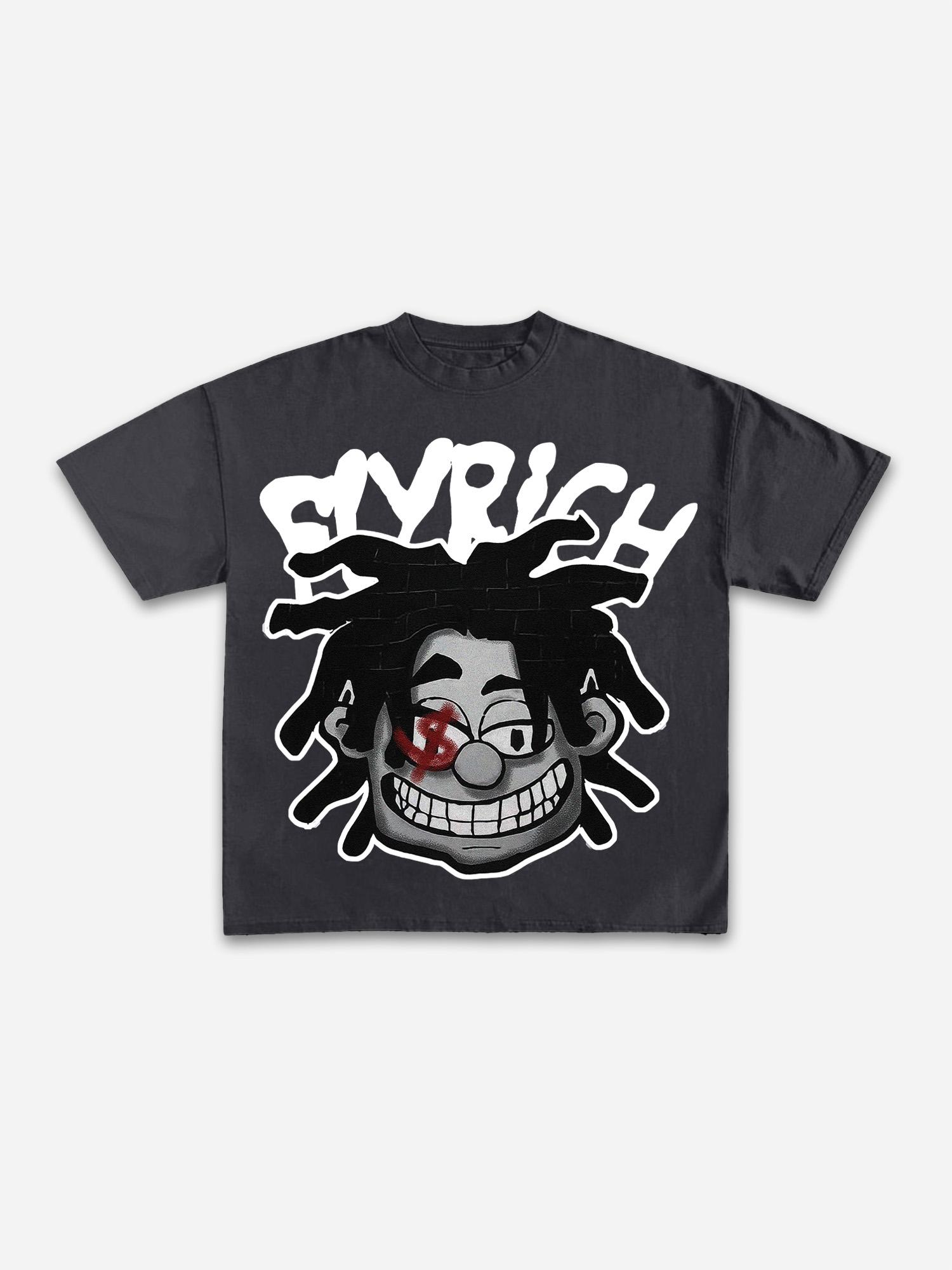 Valley Prayer Angel Vintage Distressed Graphic Cotton T-shirt Product Image