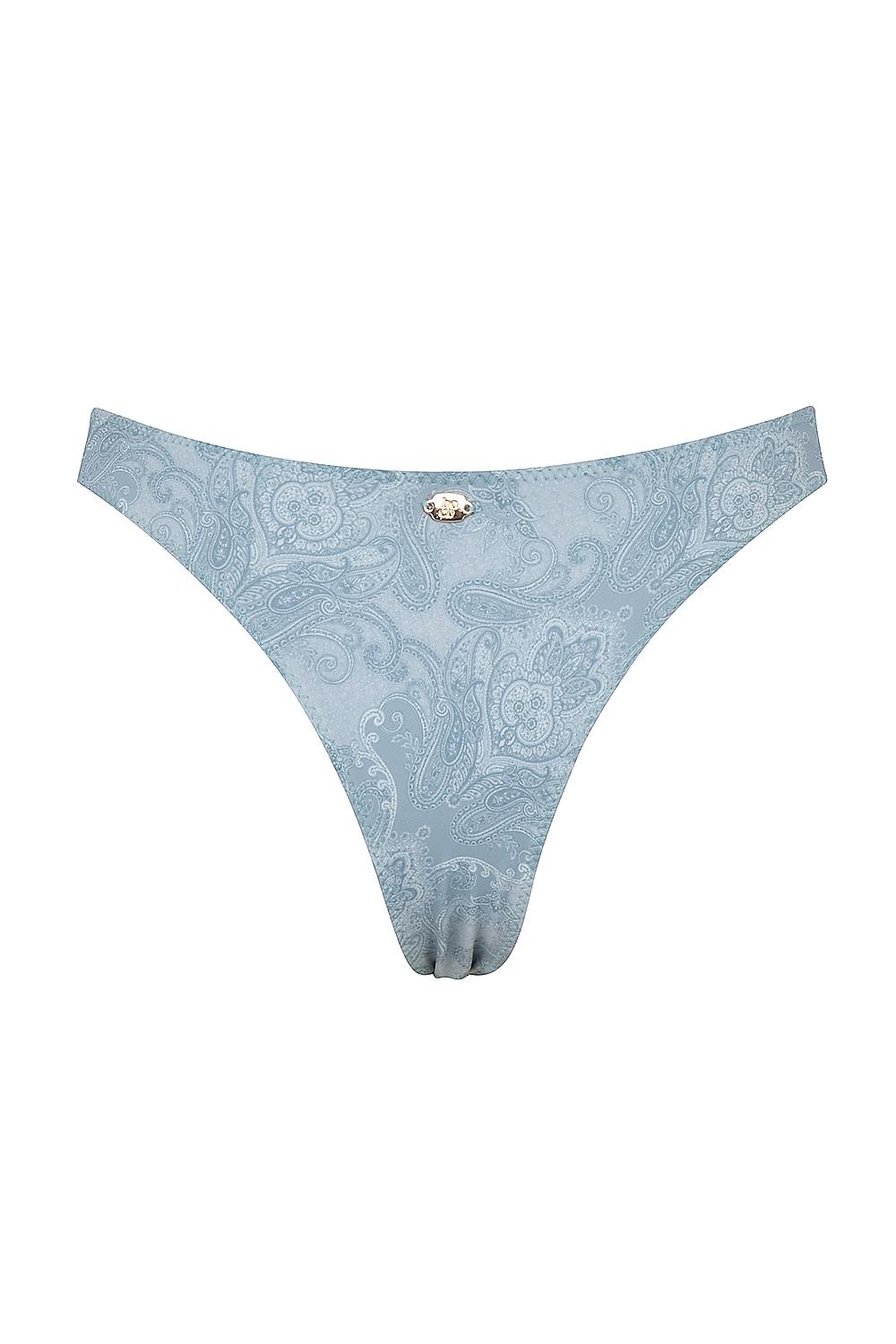 Capri  blue paisley high leg bikini bottom Product Image