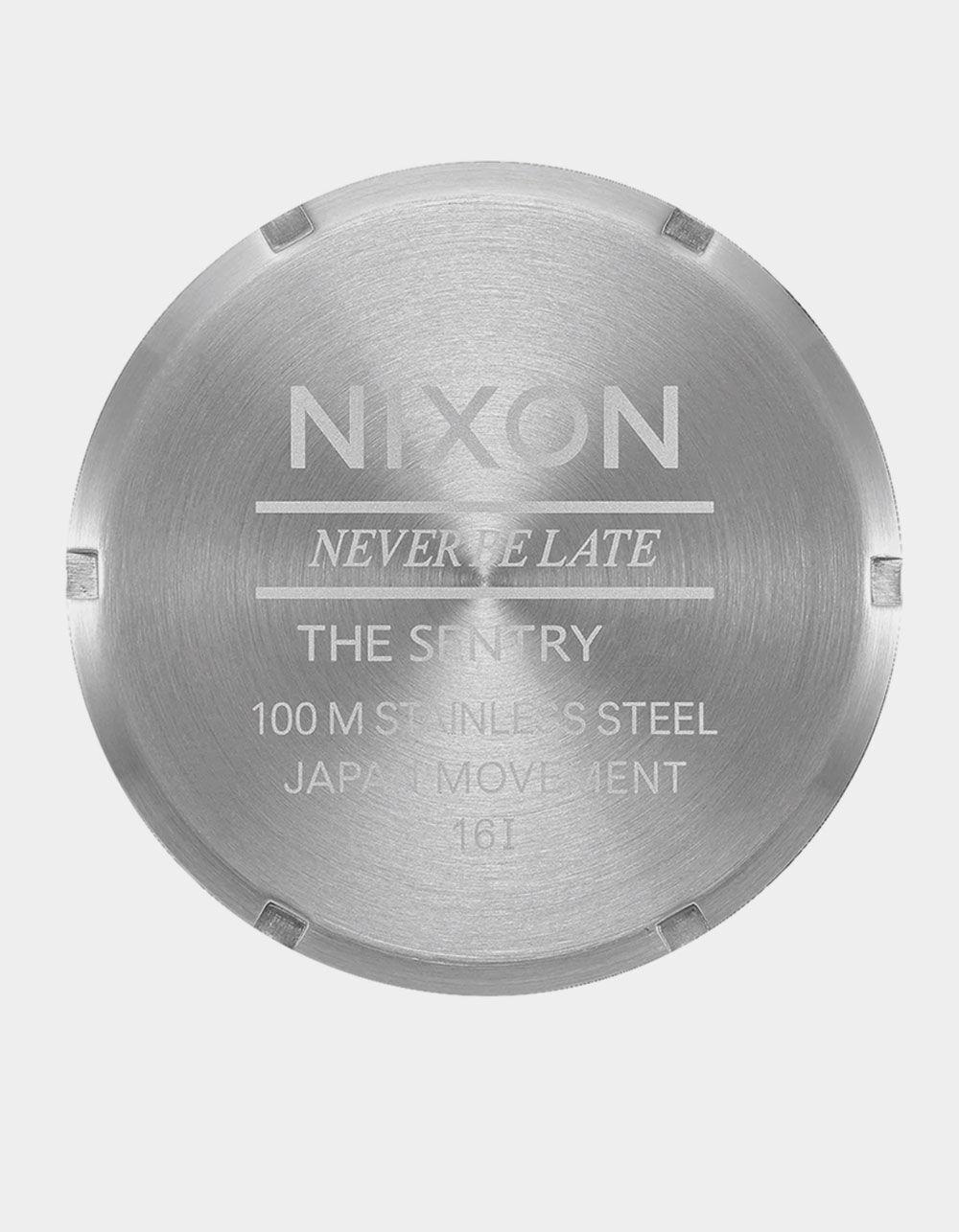 NIXON Sentry Leather Watch - WOOD Product Image