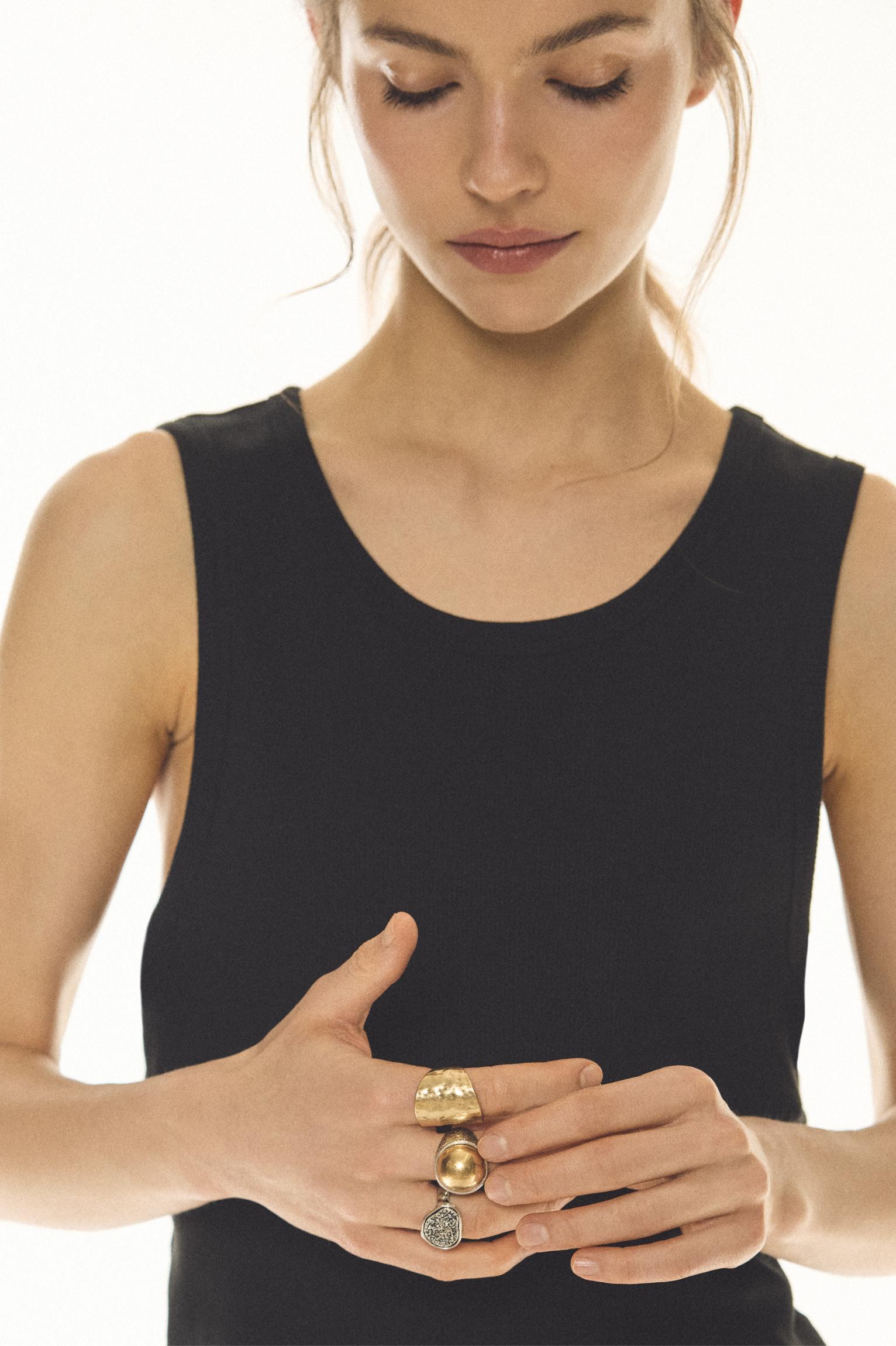 Pack of 3 metallic rings Product Image