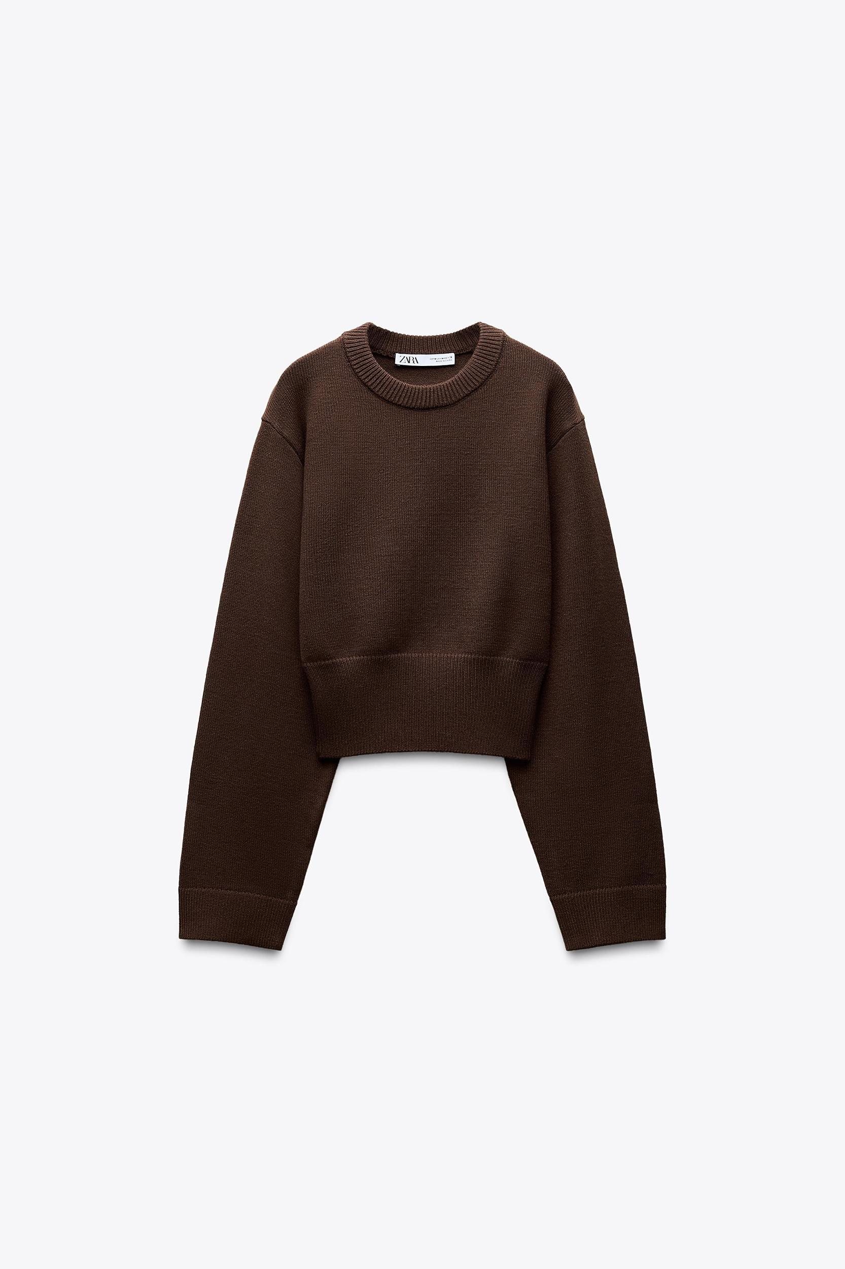 BASIC KNIT WIDE SLEEVE SWEATER Product Image