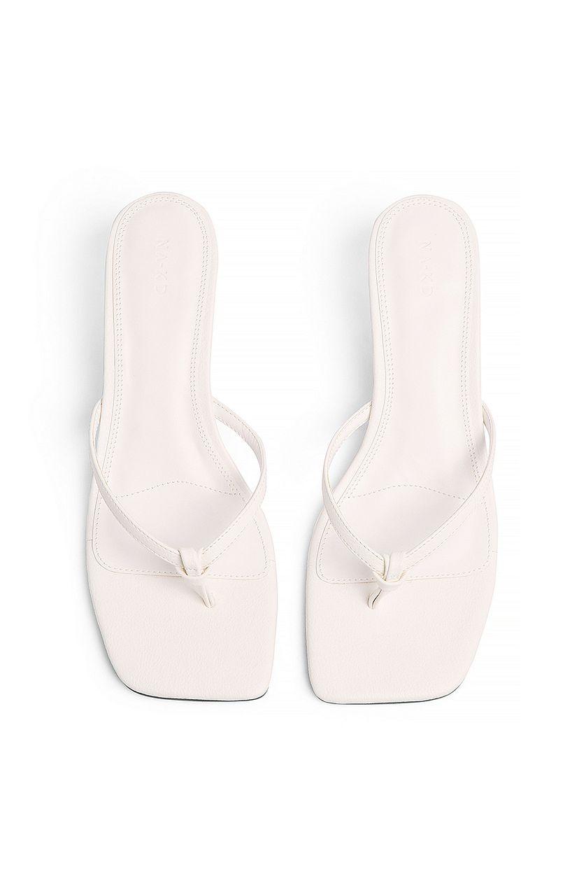 Knotted Thong Strap Heels Product Image