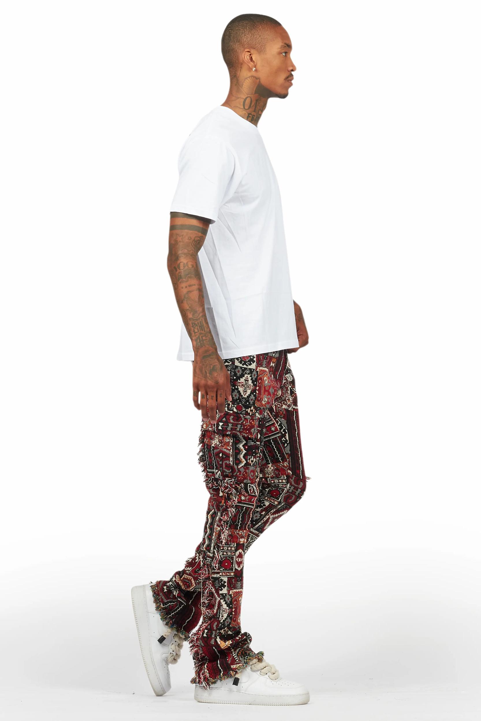 Wizzurd White/Red T-Shirt/Tapestry Jean Bundle Male Product Image