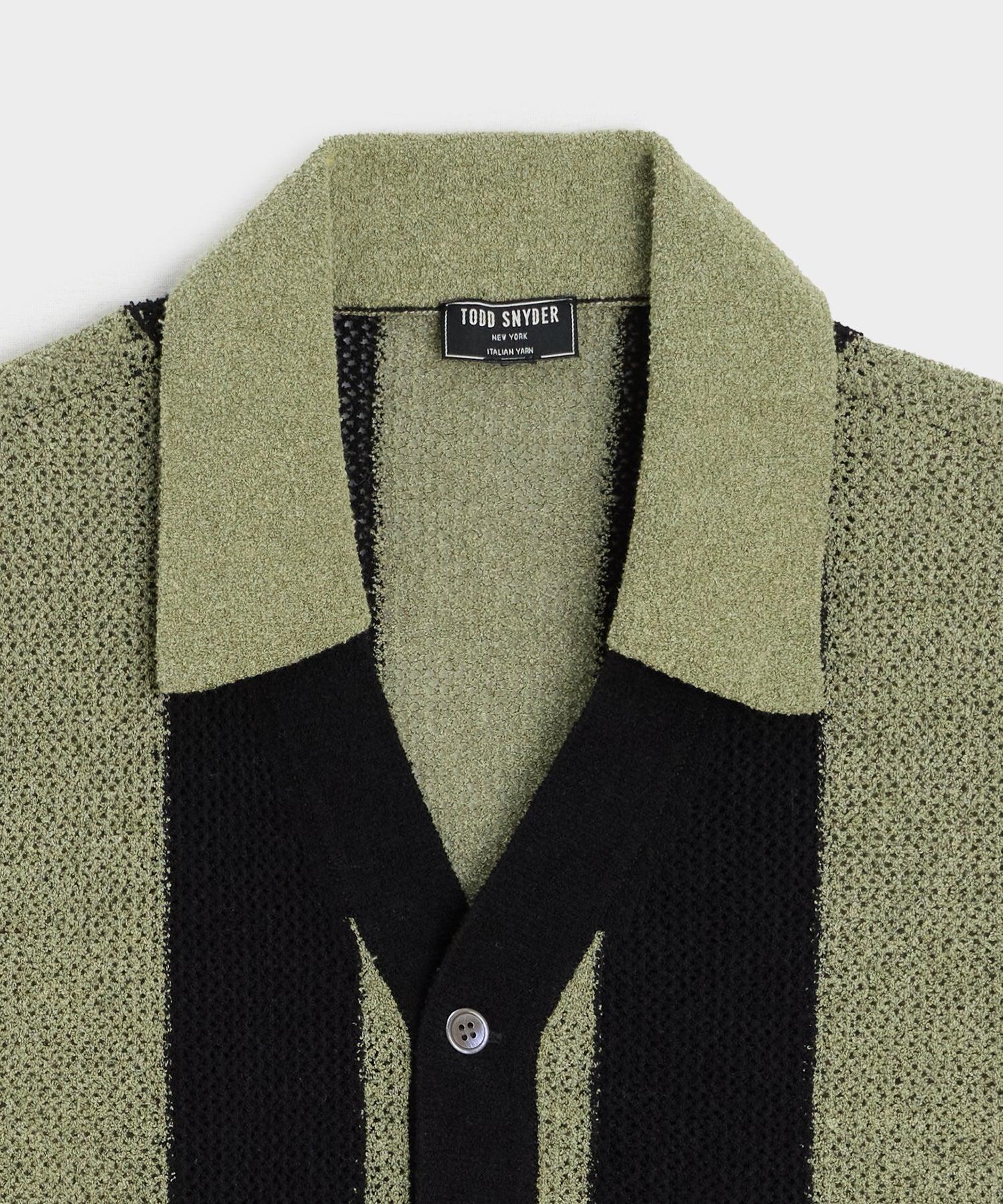 Cropped Boucle Sweater Polo Product Image