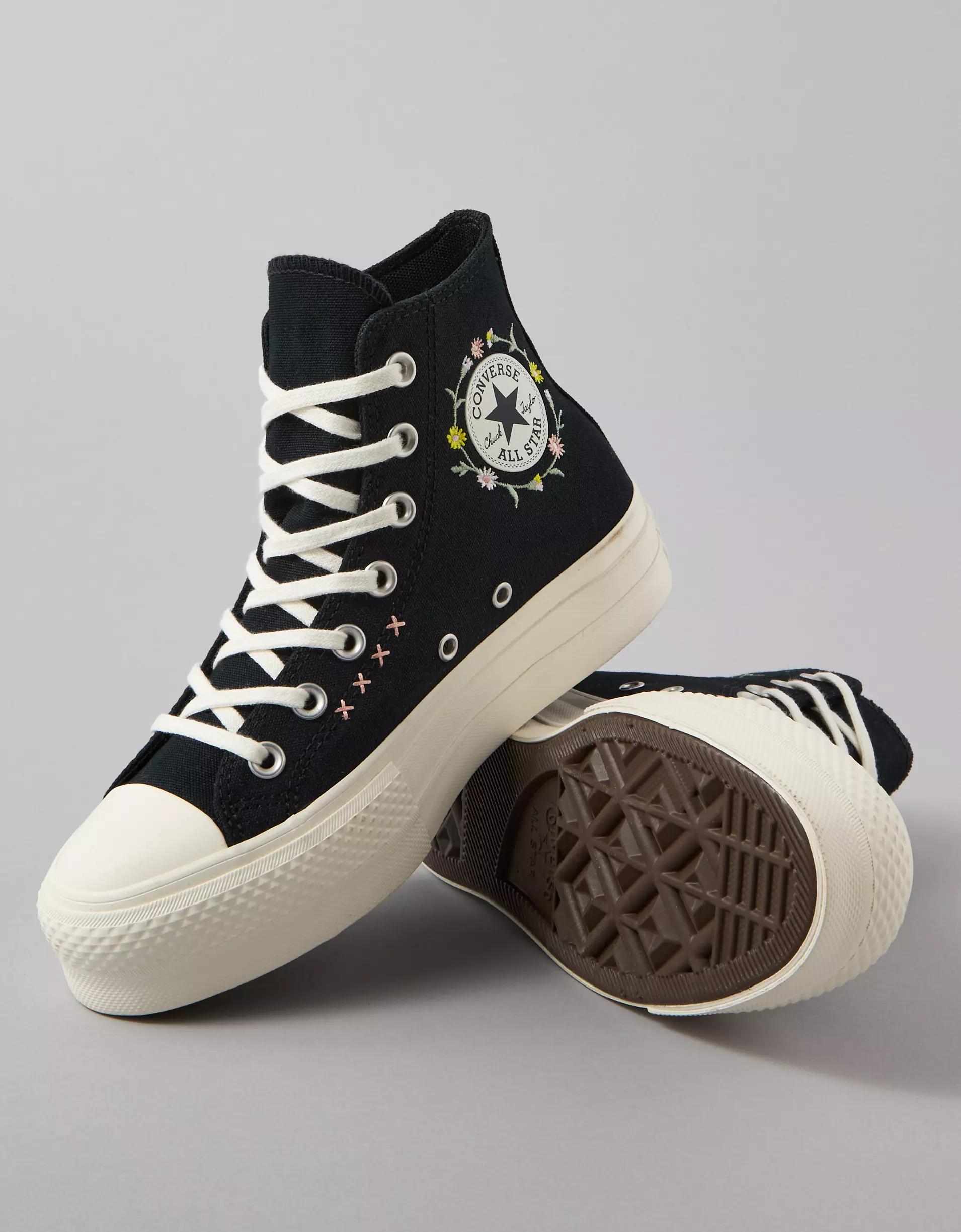 Converse Chuck Taylor All Star Embroidered Flowers High-Top Sneaker Product Image