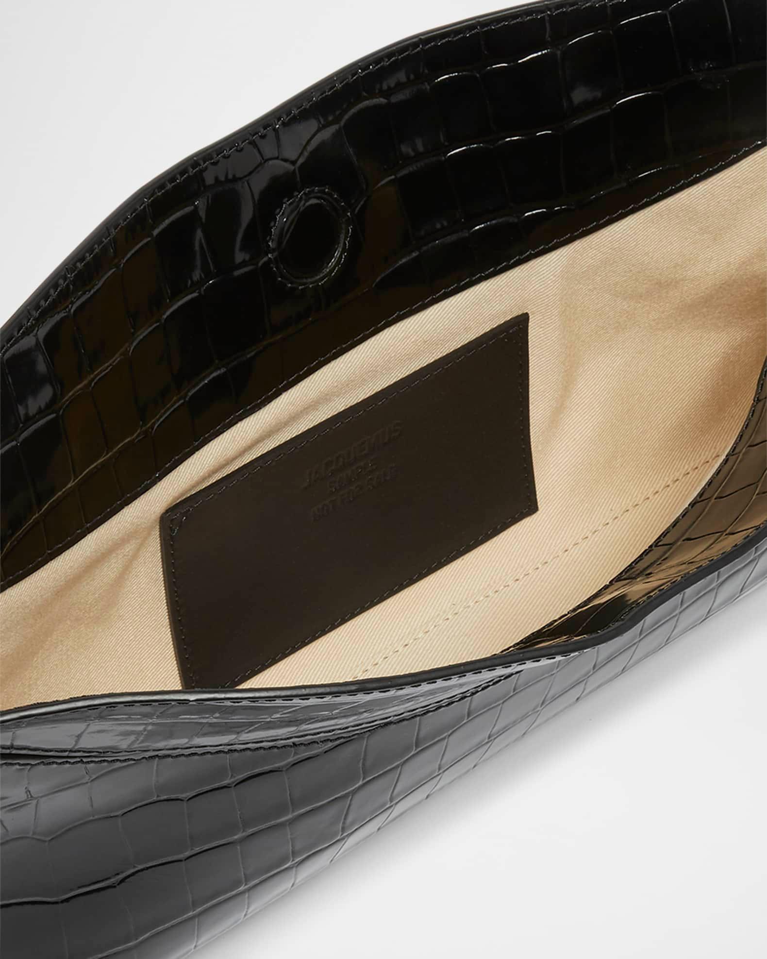 Le Calisson Croc-Embossed Leather Shoulder Bag Product Image