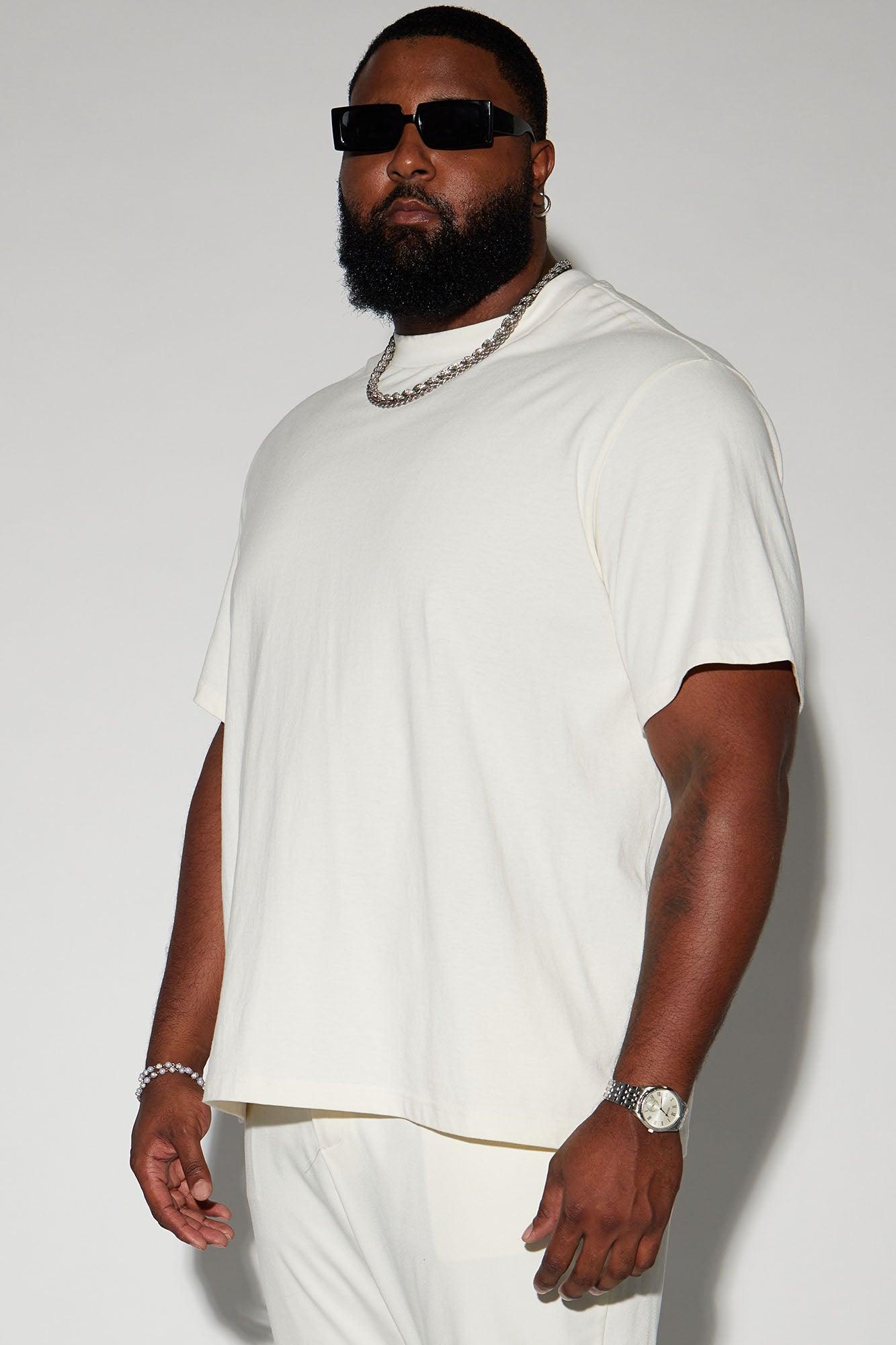 Oversized Heavyweight Short Sleeve Tee - Off White Product Image