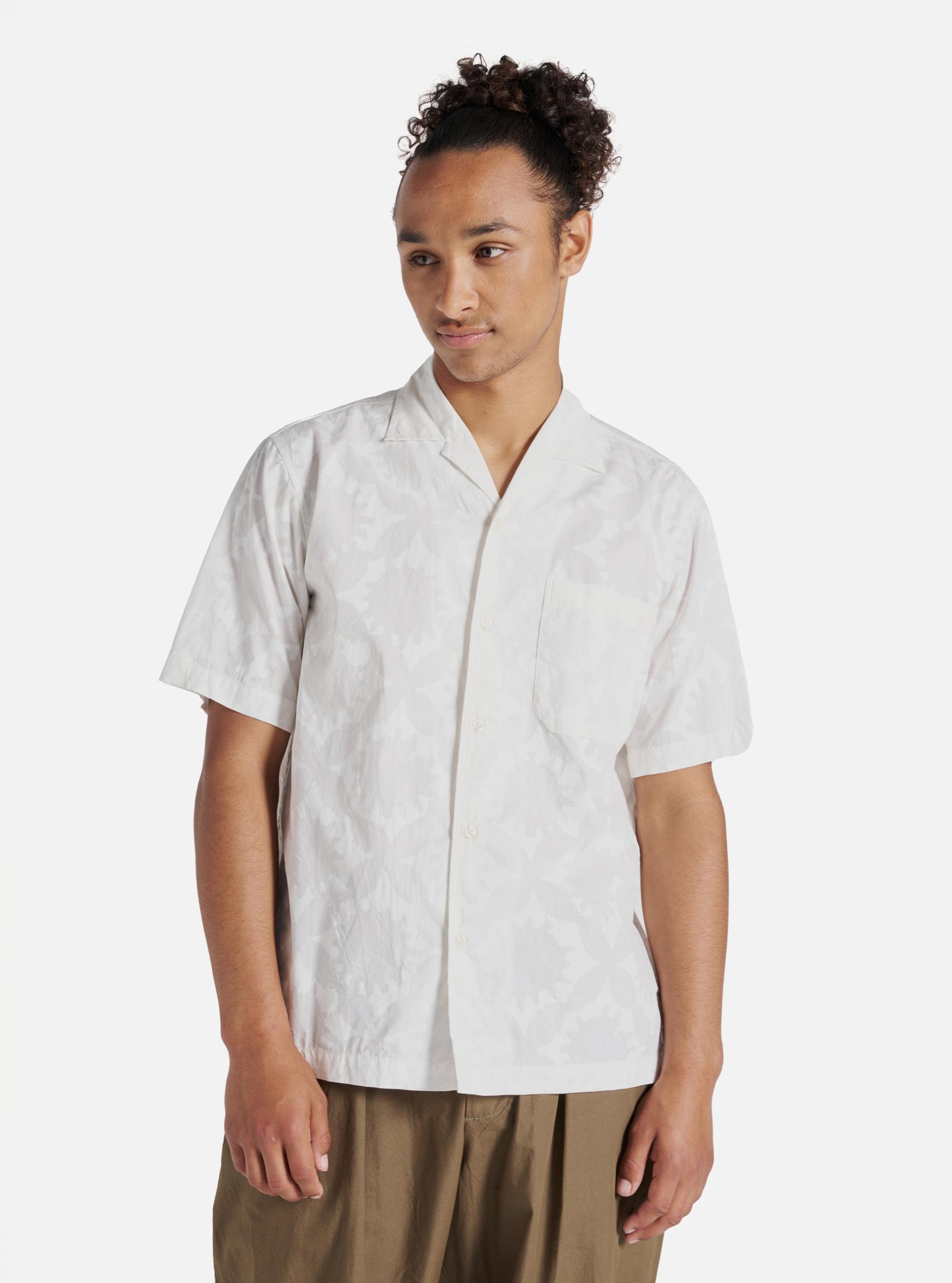 Ecru Sun Print Poplin Minari Shirt Product Image