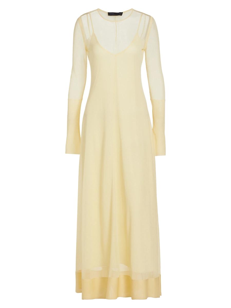 Womens Anneliese Silk Organza Maxi Dress Product Image