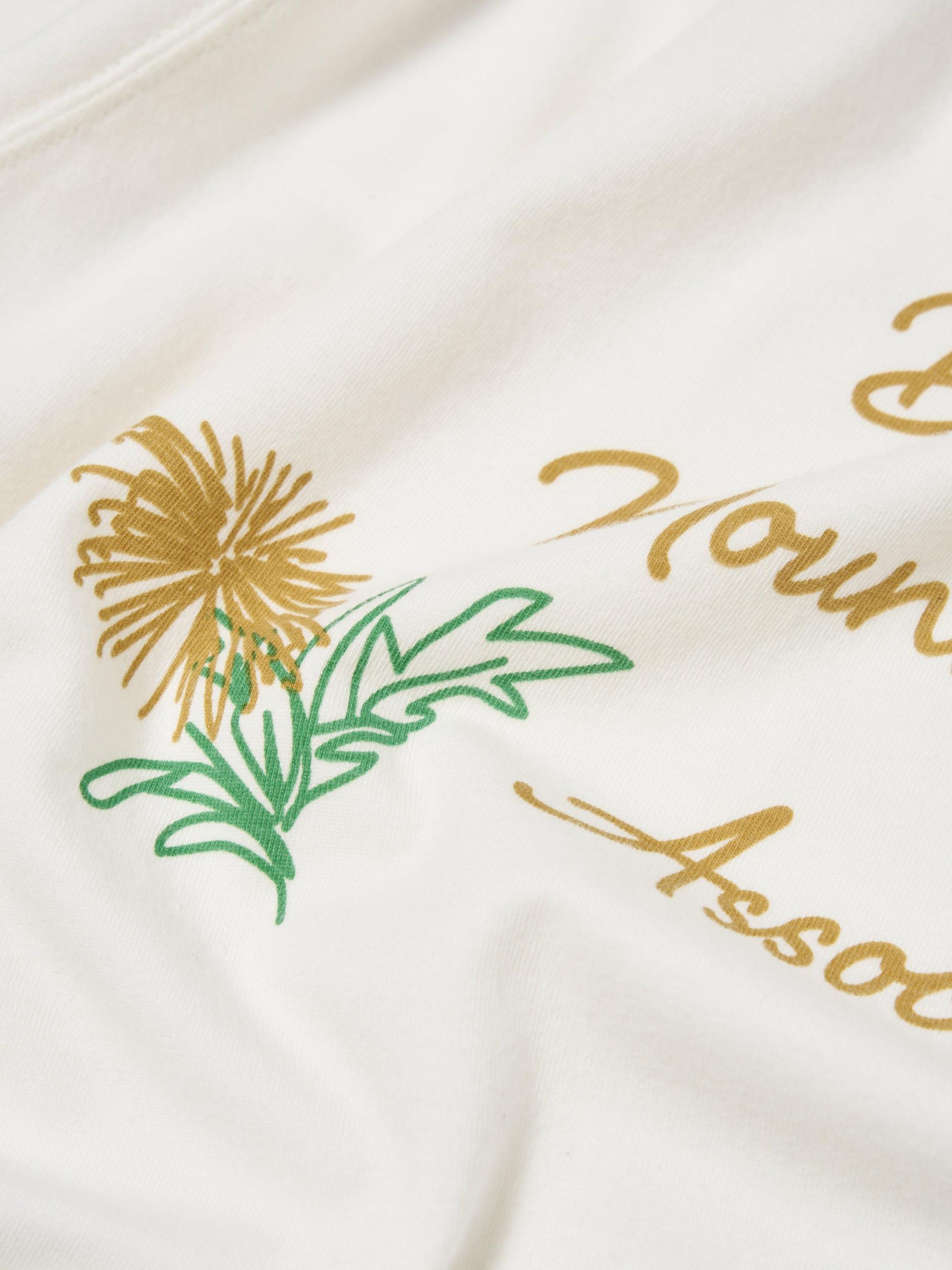 Flower Mountain x Universal Works Tee in Ecru Single Jersey Product Image