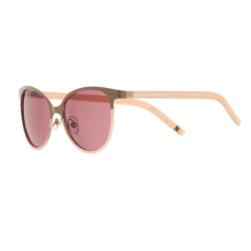 Women's Nine West Metal Cat Eye Sunglasses, Pink Product Image