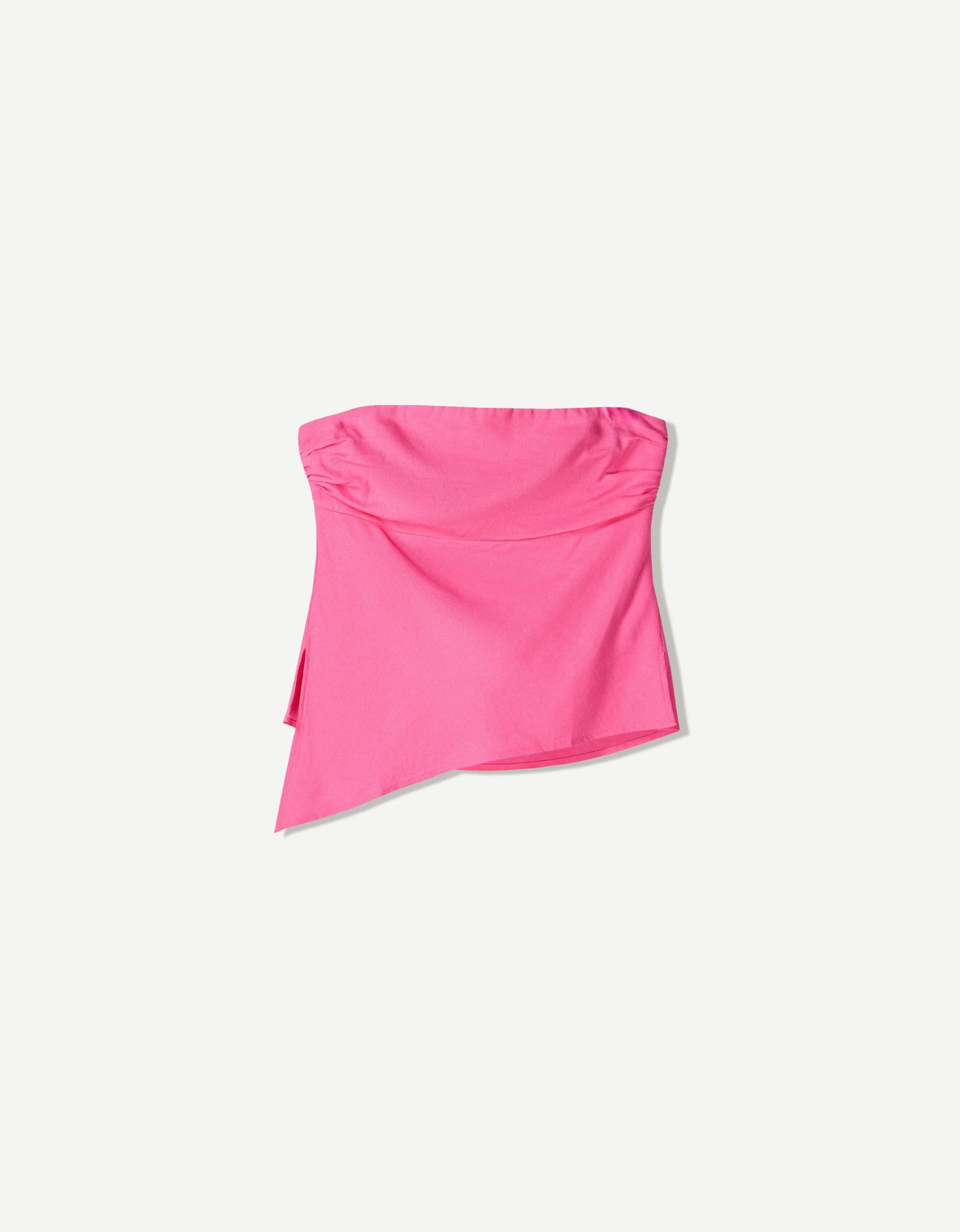 Linen blend bandeau top Product Image
