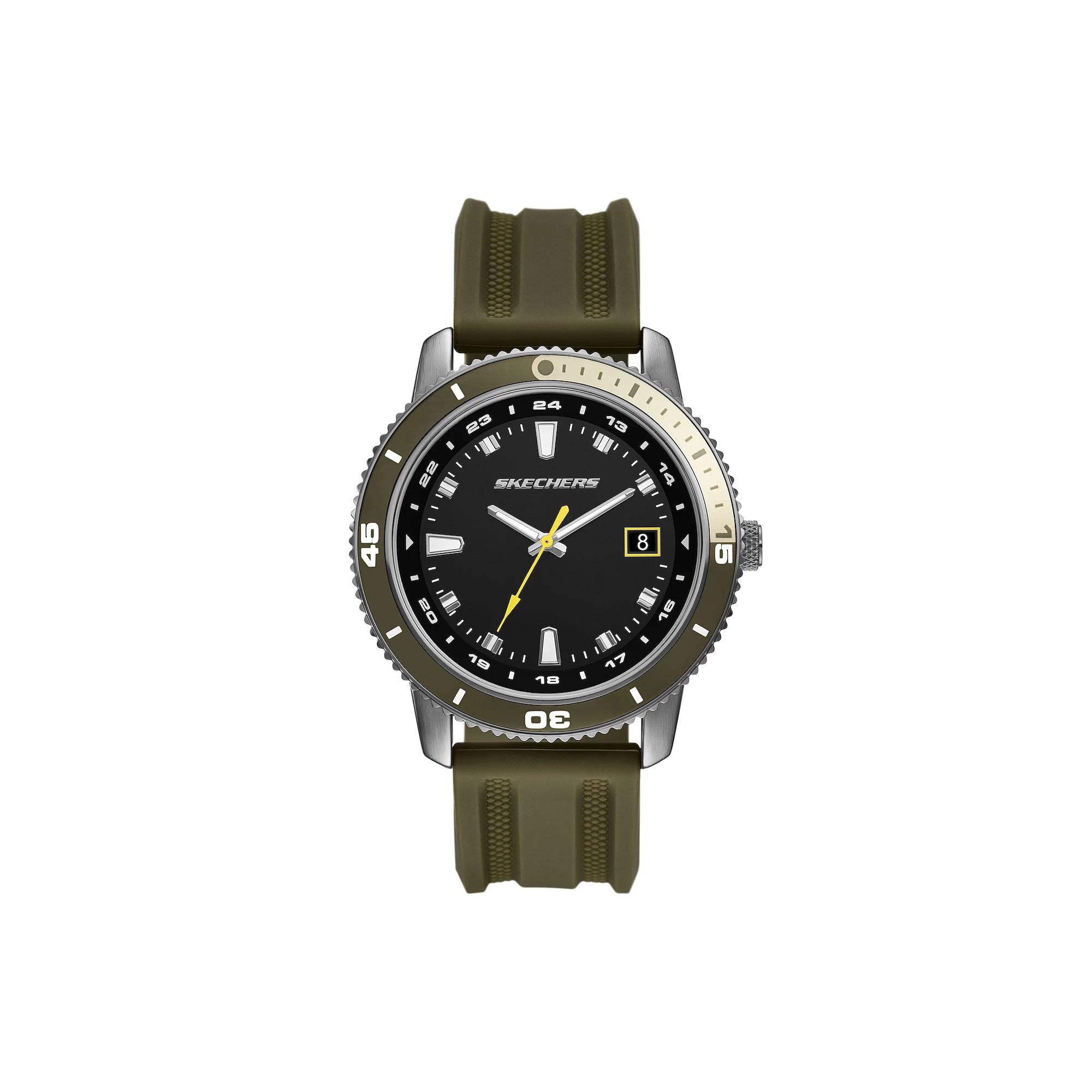 Skechers® Lachman Men's Silicone Watch, Size: 46MM, Green Product Image