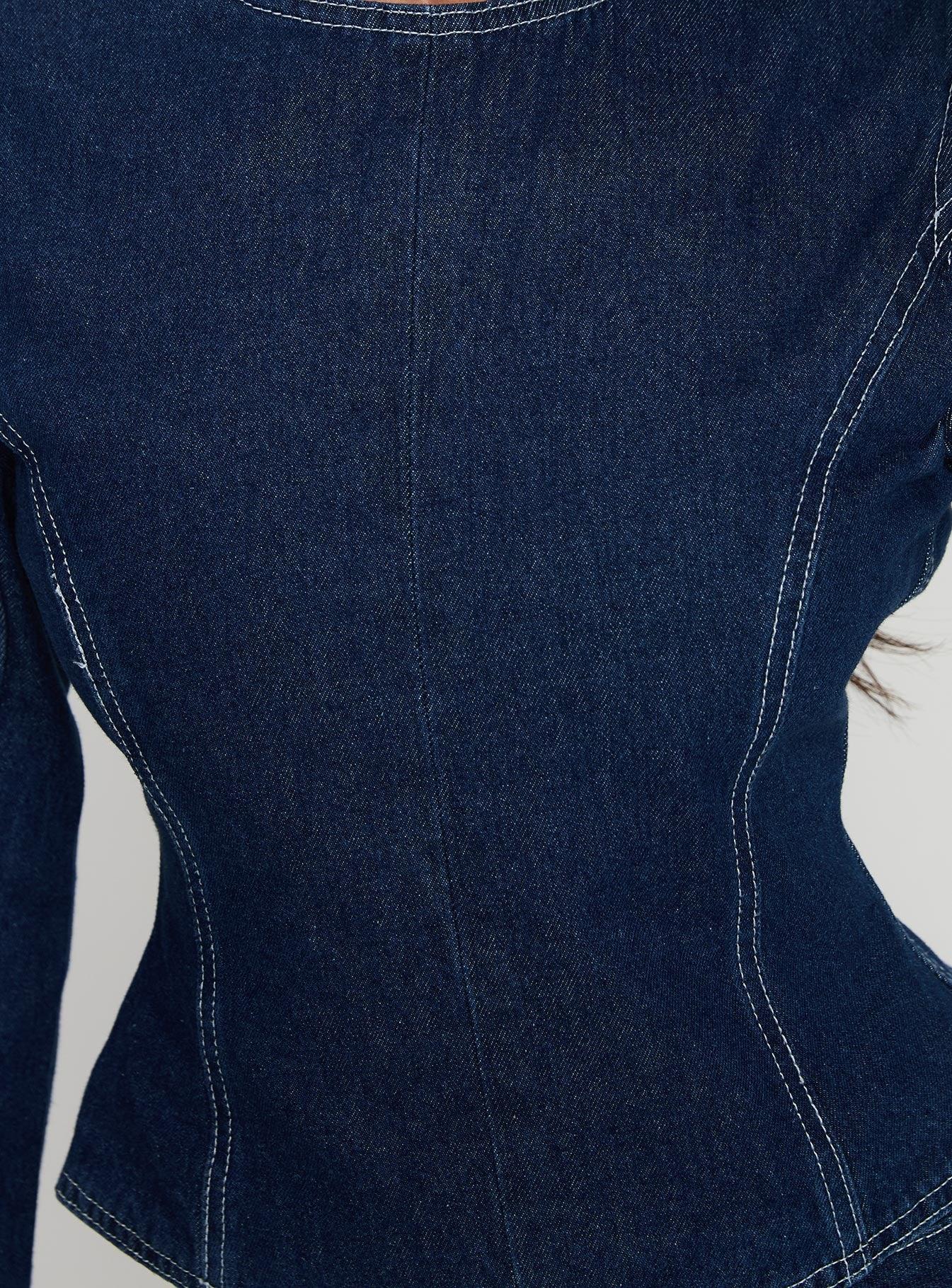 Countryside Long Sleeve Top Denim Product Image