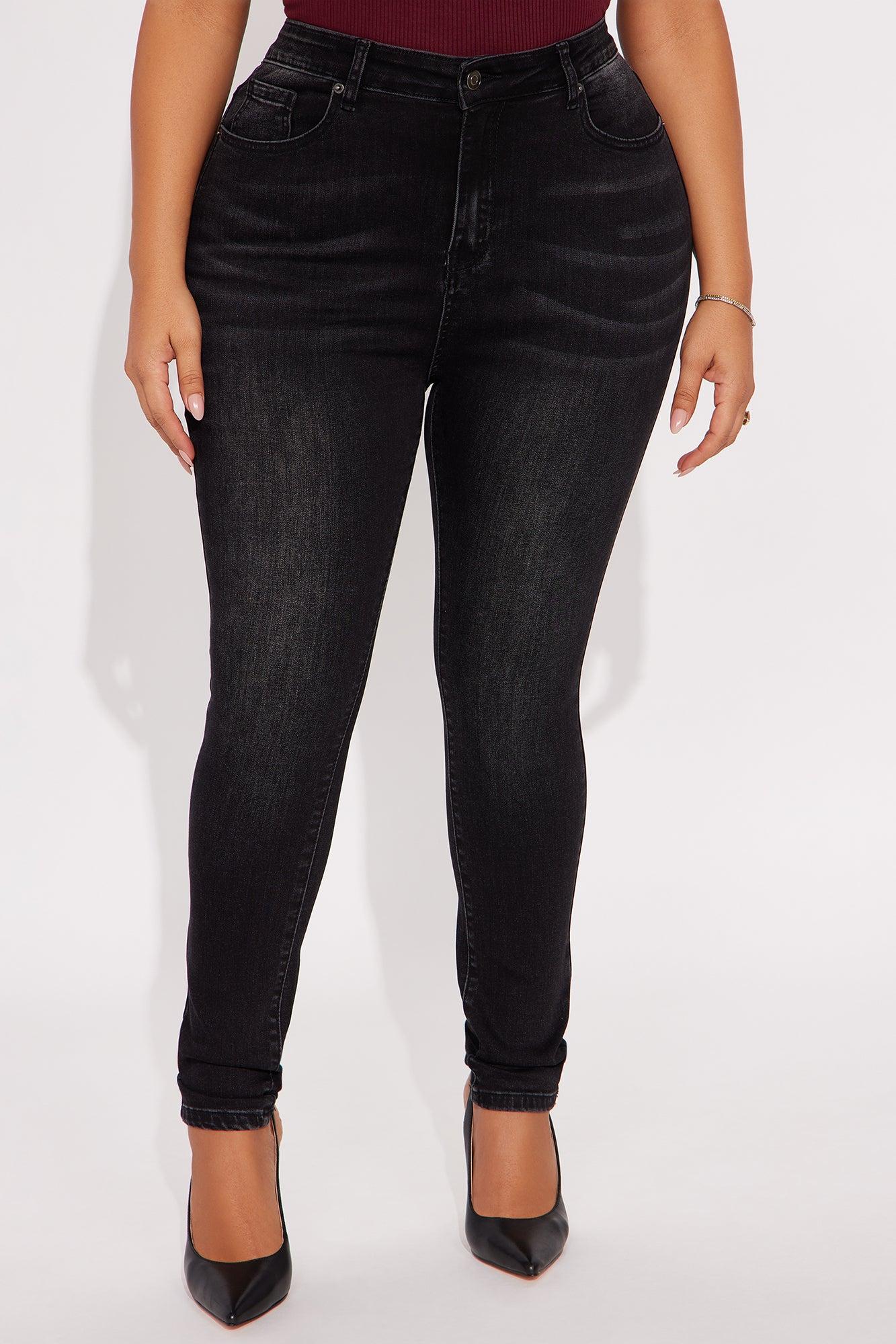 In The Black Skinny Jeans - Black Wash Female Product Image