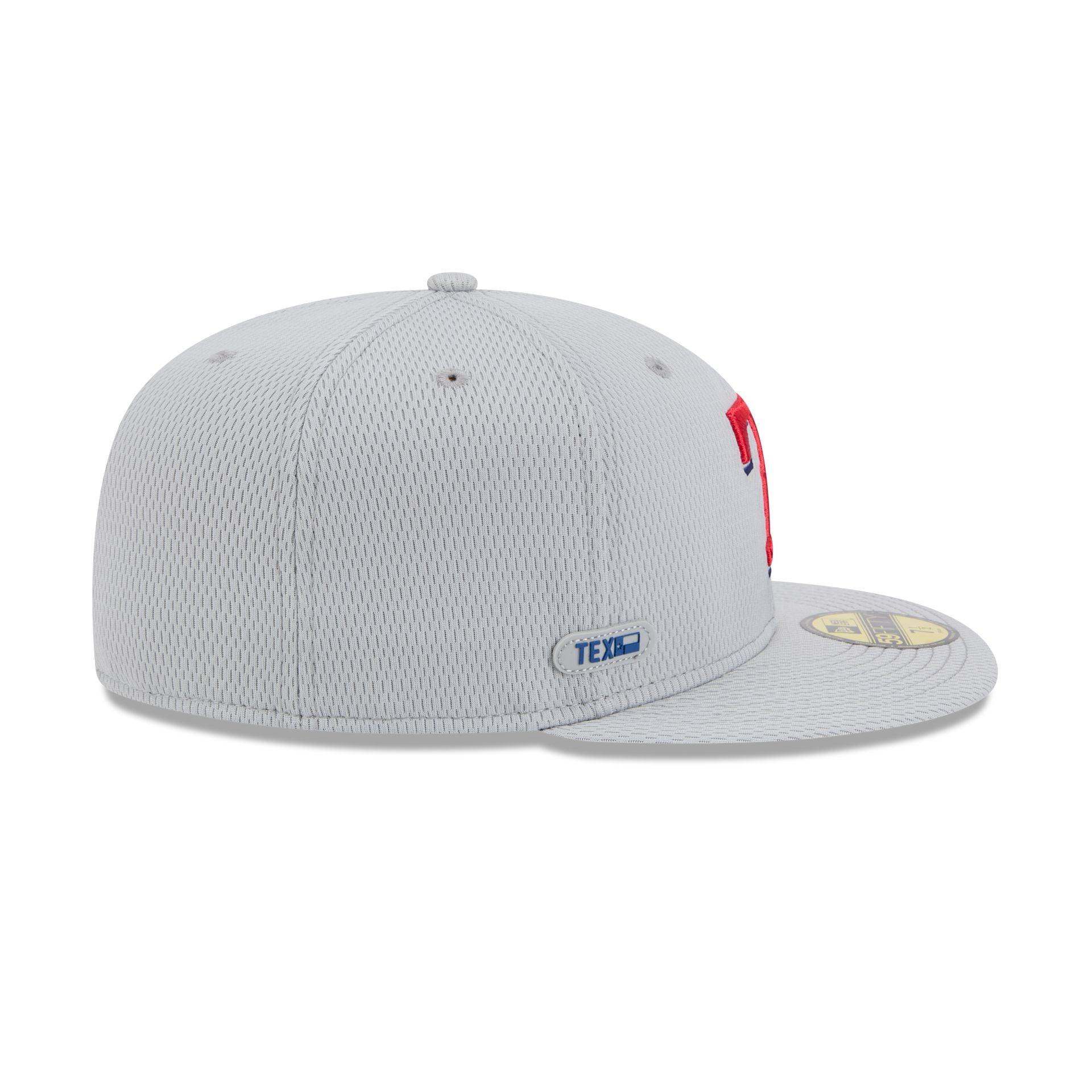 Texas Rangers 2025 Clubhouse Gray 59FIFTY Fitted Hat Male Product Image