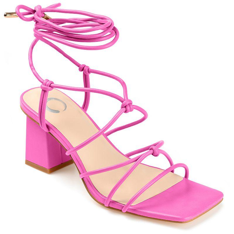 Journee Harpr Women's Strappy Heel Sandals,  Product Image