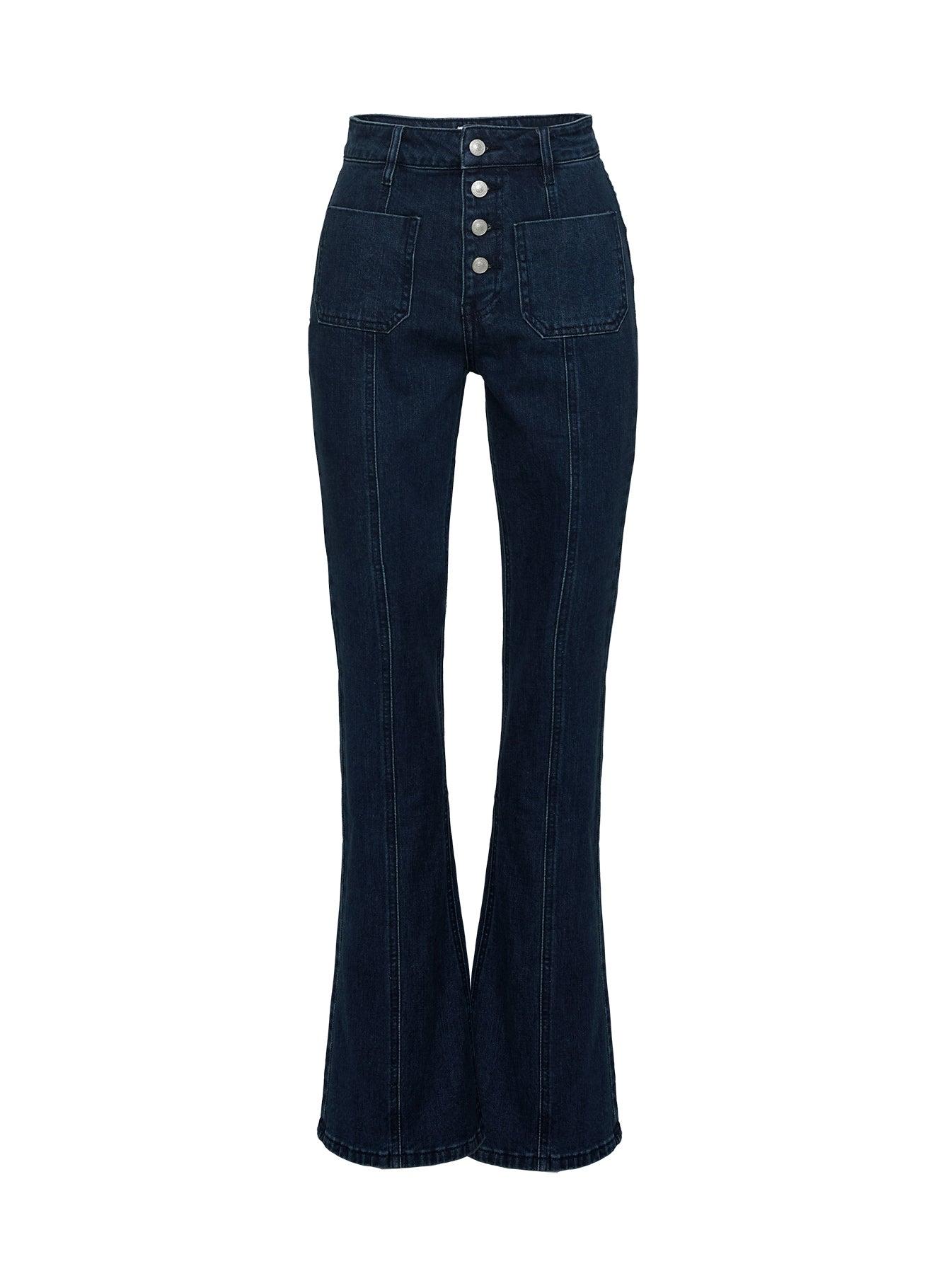 Tller Flared Jean Dark Denim Product Image