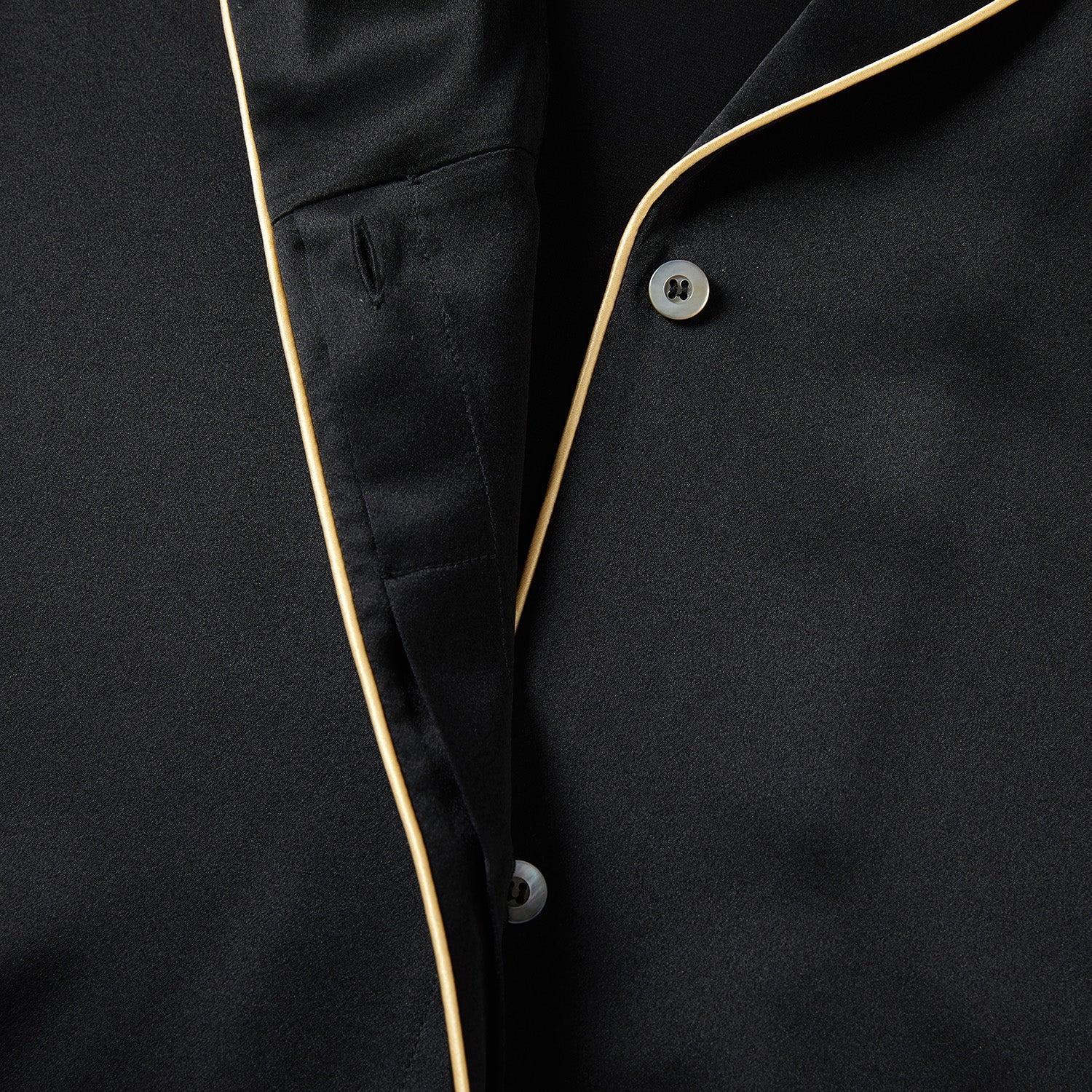 Daffodils Pure Silk Long Sleeve Pajama Set for Men Product Image