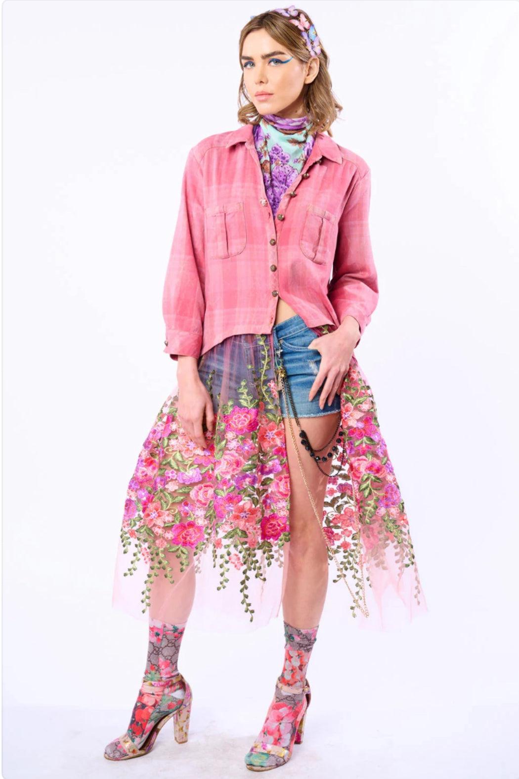 Pink Floral Duster Product Image