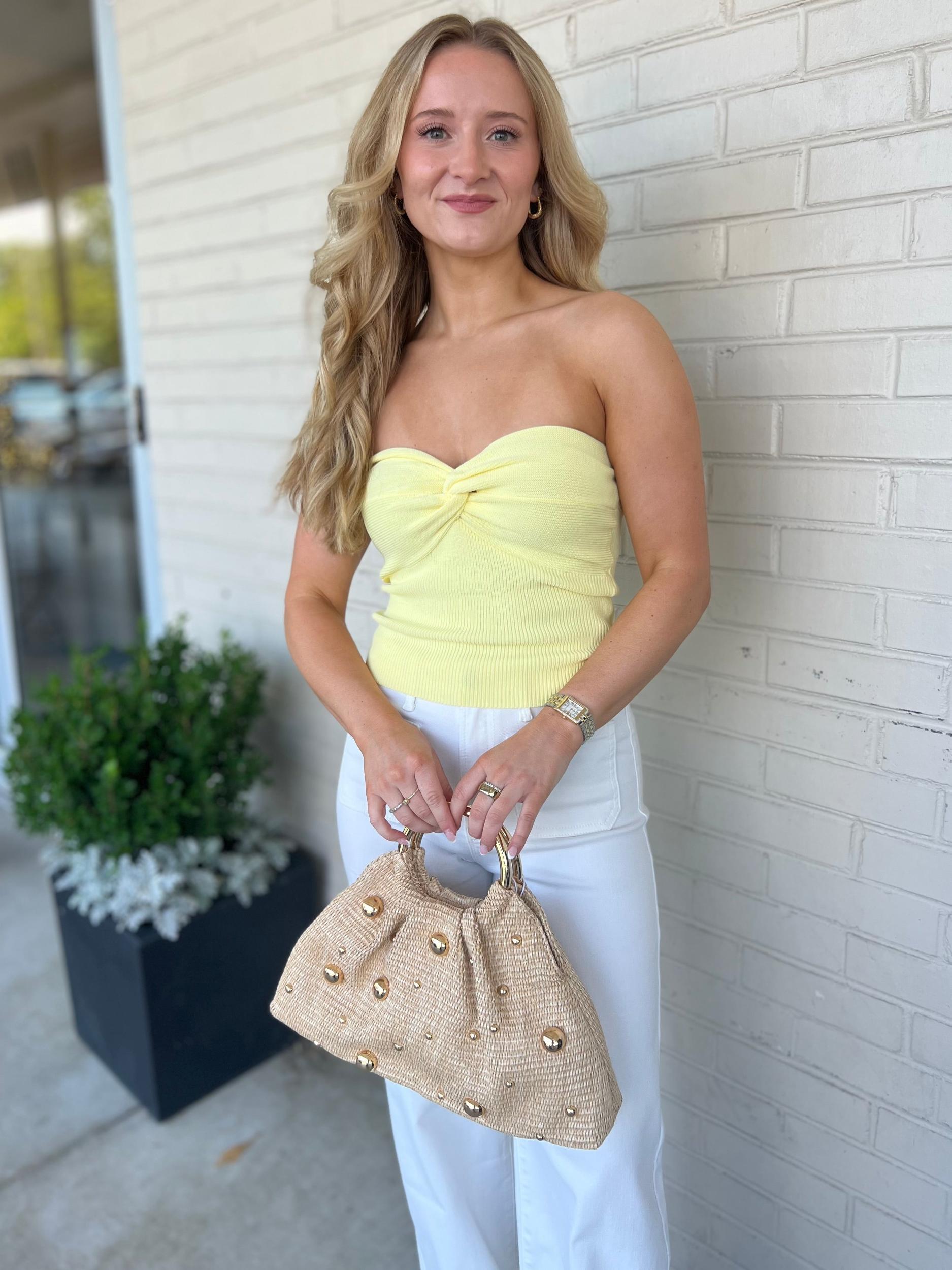 Laken Strapless Knit Top Product Image