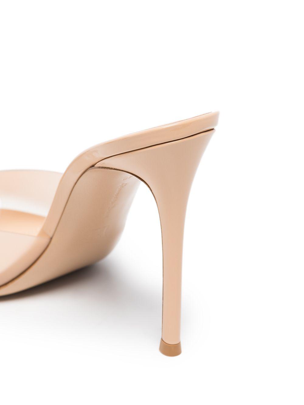 Elle 105mm transparent-strap mules Product Image