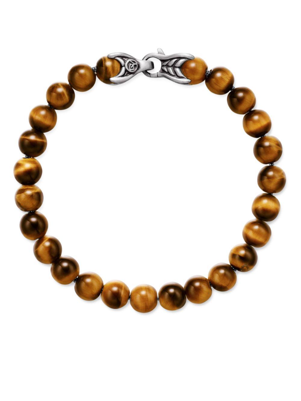 sterling silver Spiritual Beads bracelet (8mm) Product Image