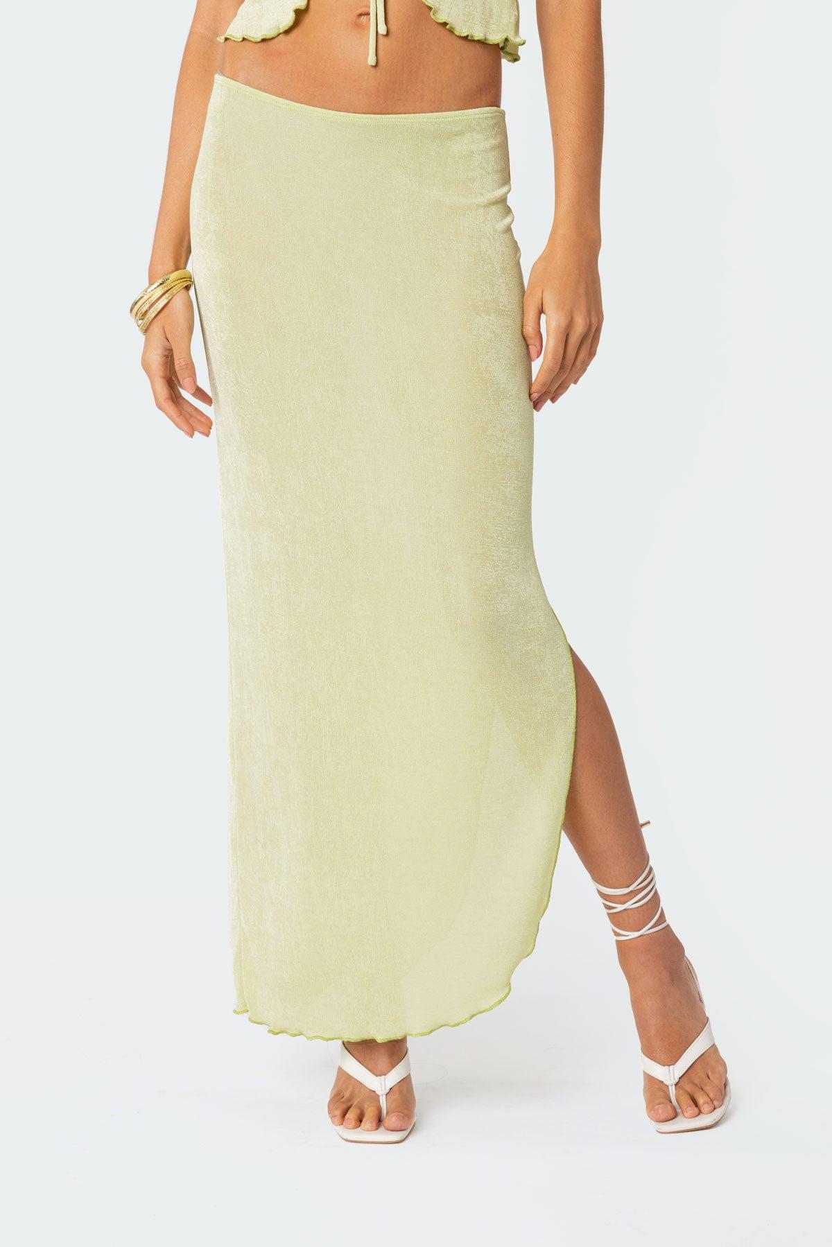 Milan Slitted Maxi Skirt Product Image