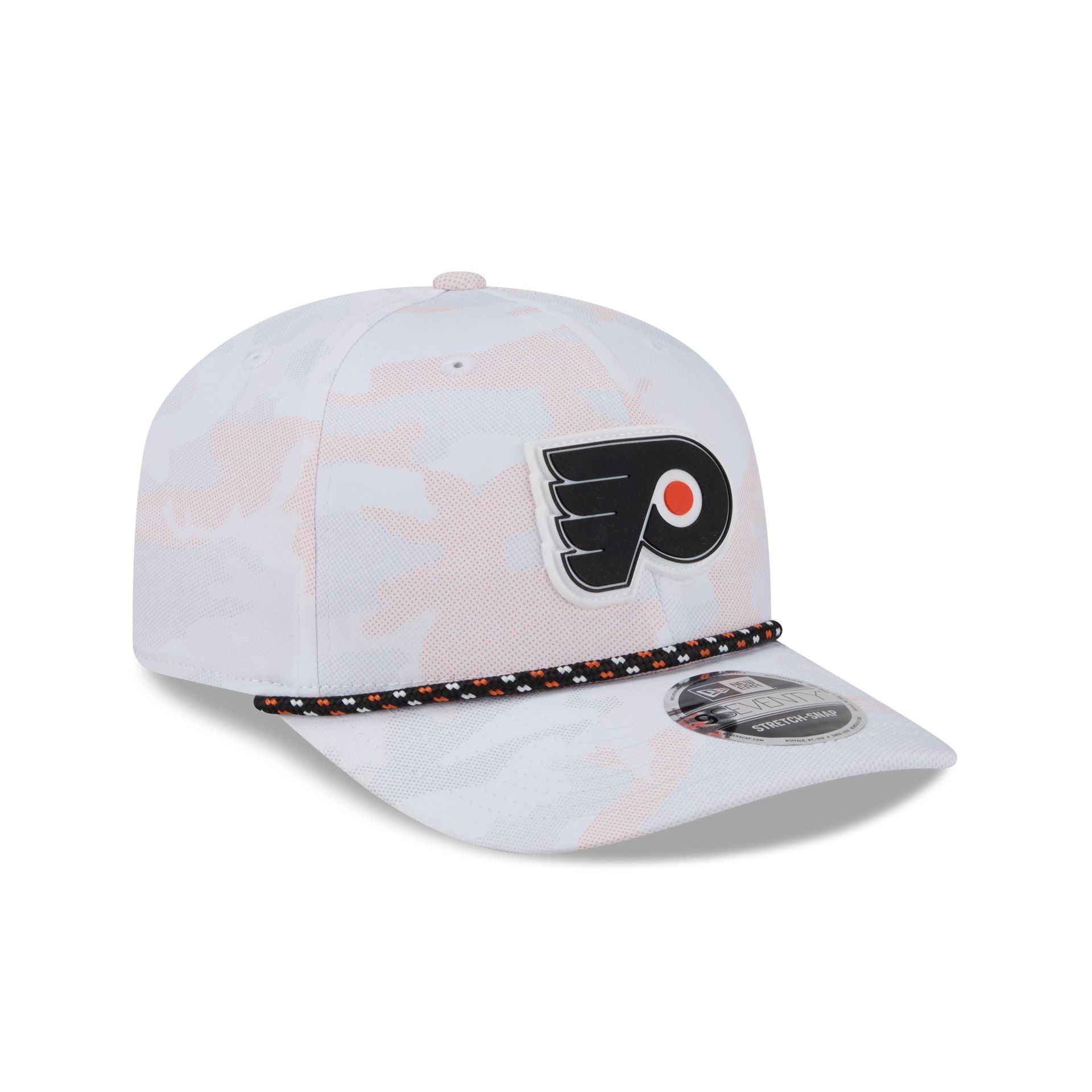 Philadelphia Flyers White Camo Performance Rope 9SEVENTY Stretch-Snap Hat Male Product Image