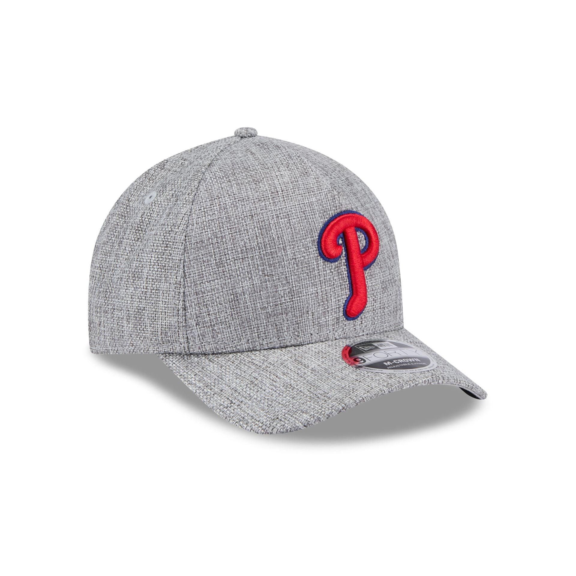 Philadelphia Phillies Cotton Weave Gray 9FORTY M-Crown A-Frame Snapback Hat Male Product Image