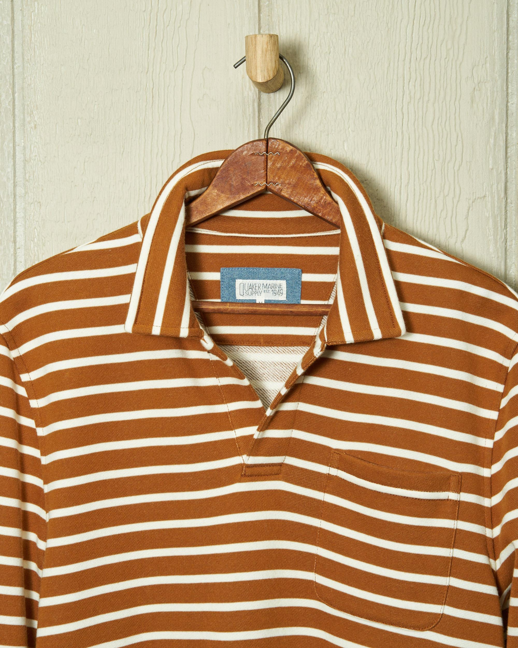 Acadia Polo in Acorn/Cream Loopback Terry Product Image