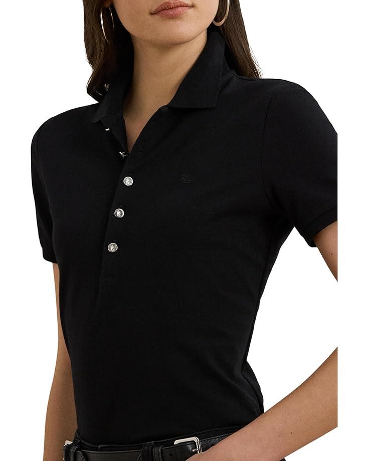 Floral-Logo Cotton Piqué Polo Shirt Product Image